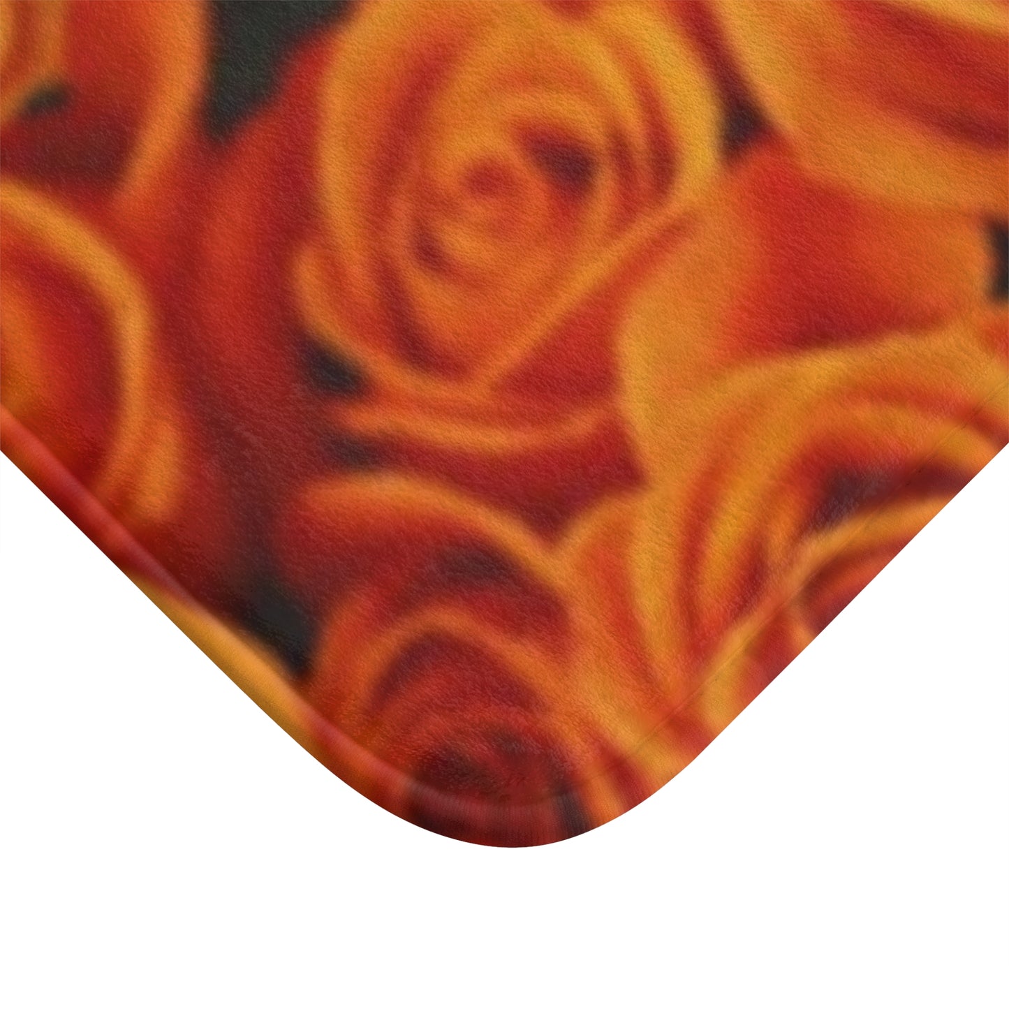 Orange Roses Bath Mat