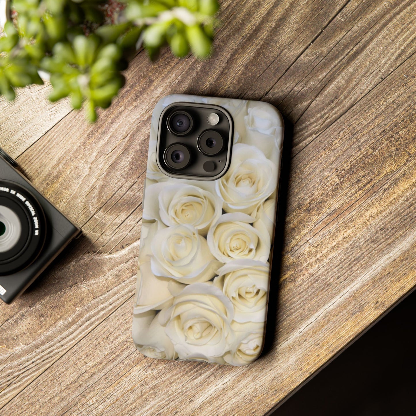 White Roses Tough Phone Case