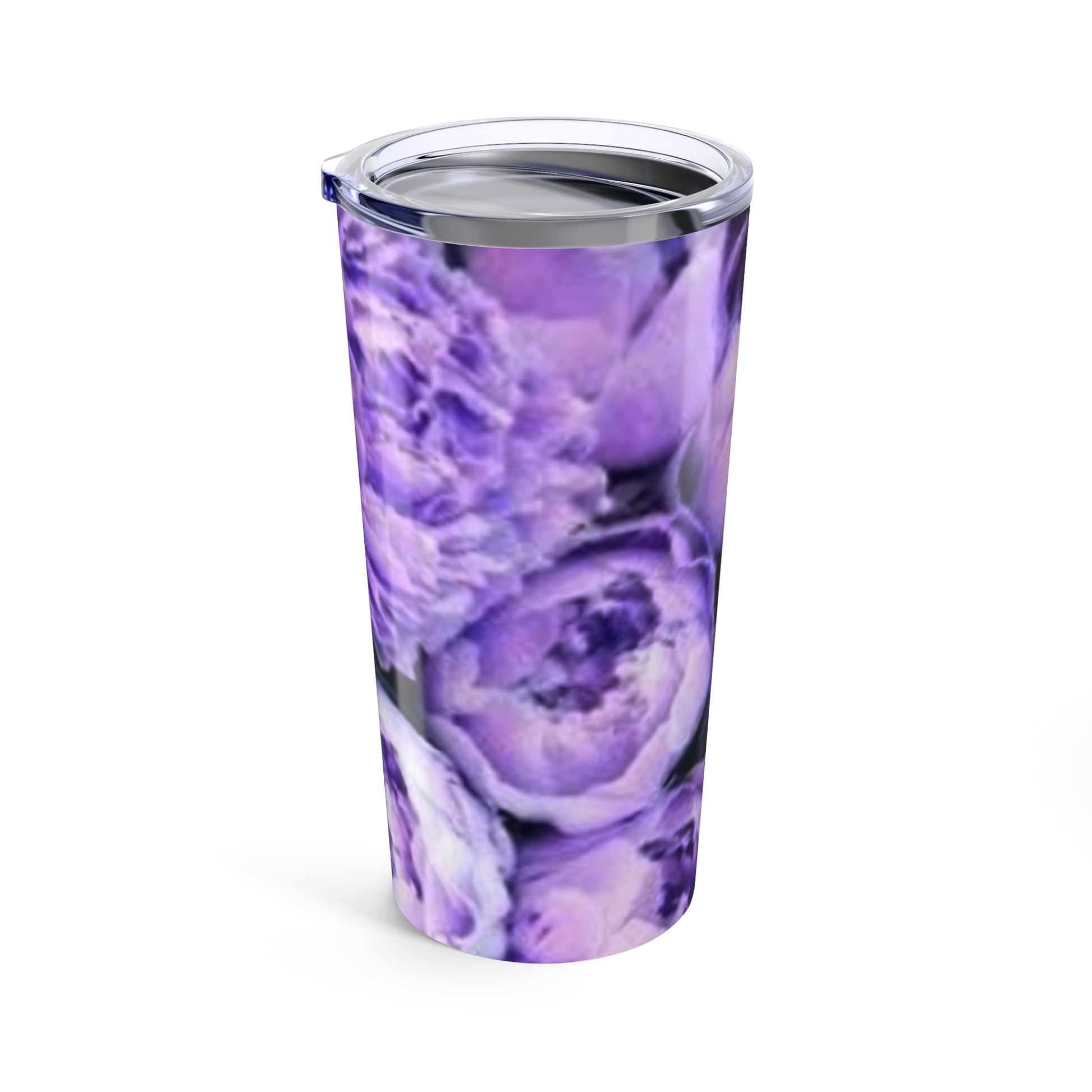 Stainless Steel Floral Tumbler 20 oz – Purple Peony