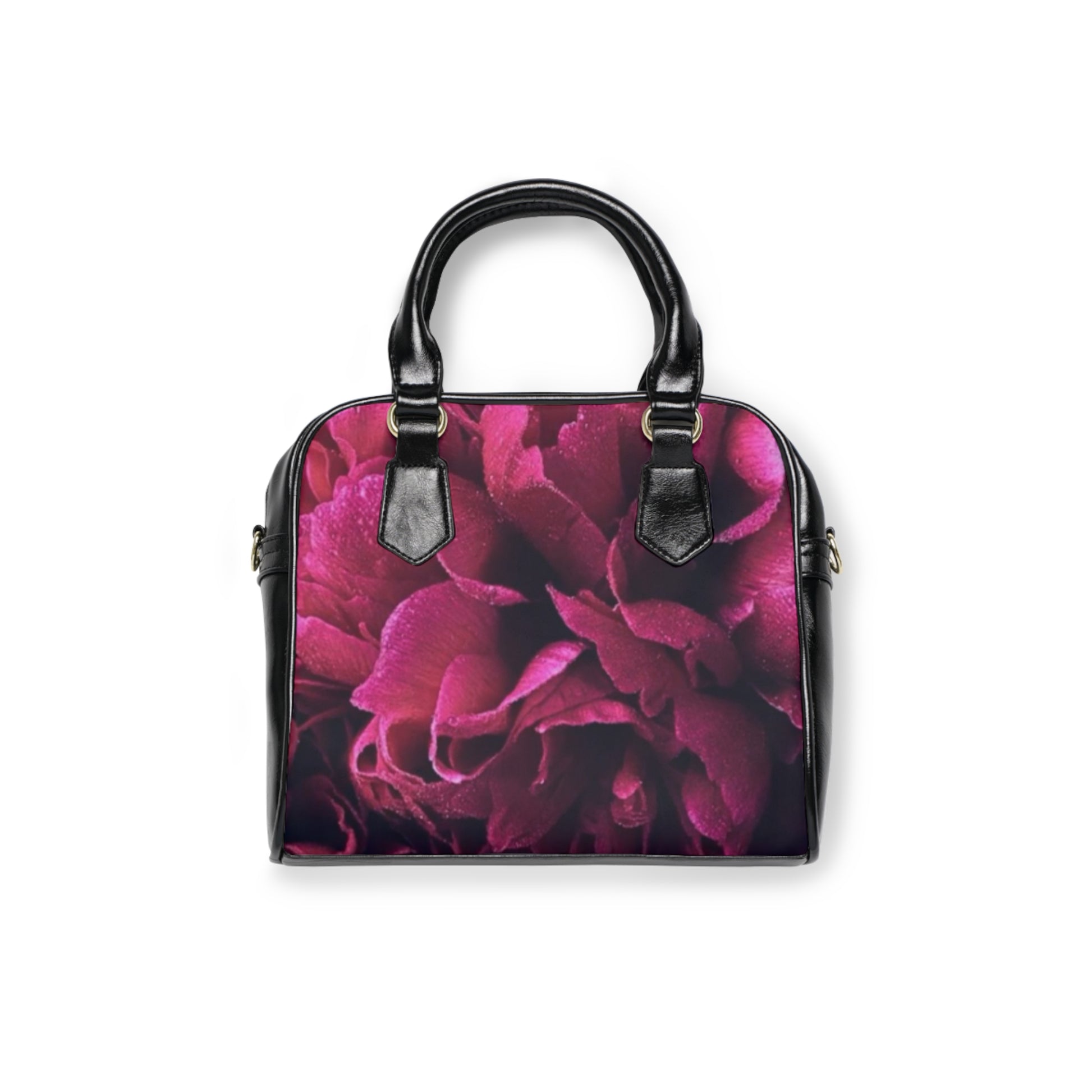 Magenta Floral Shoulder Handbag – Vibrant & Fun