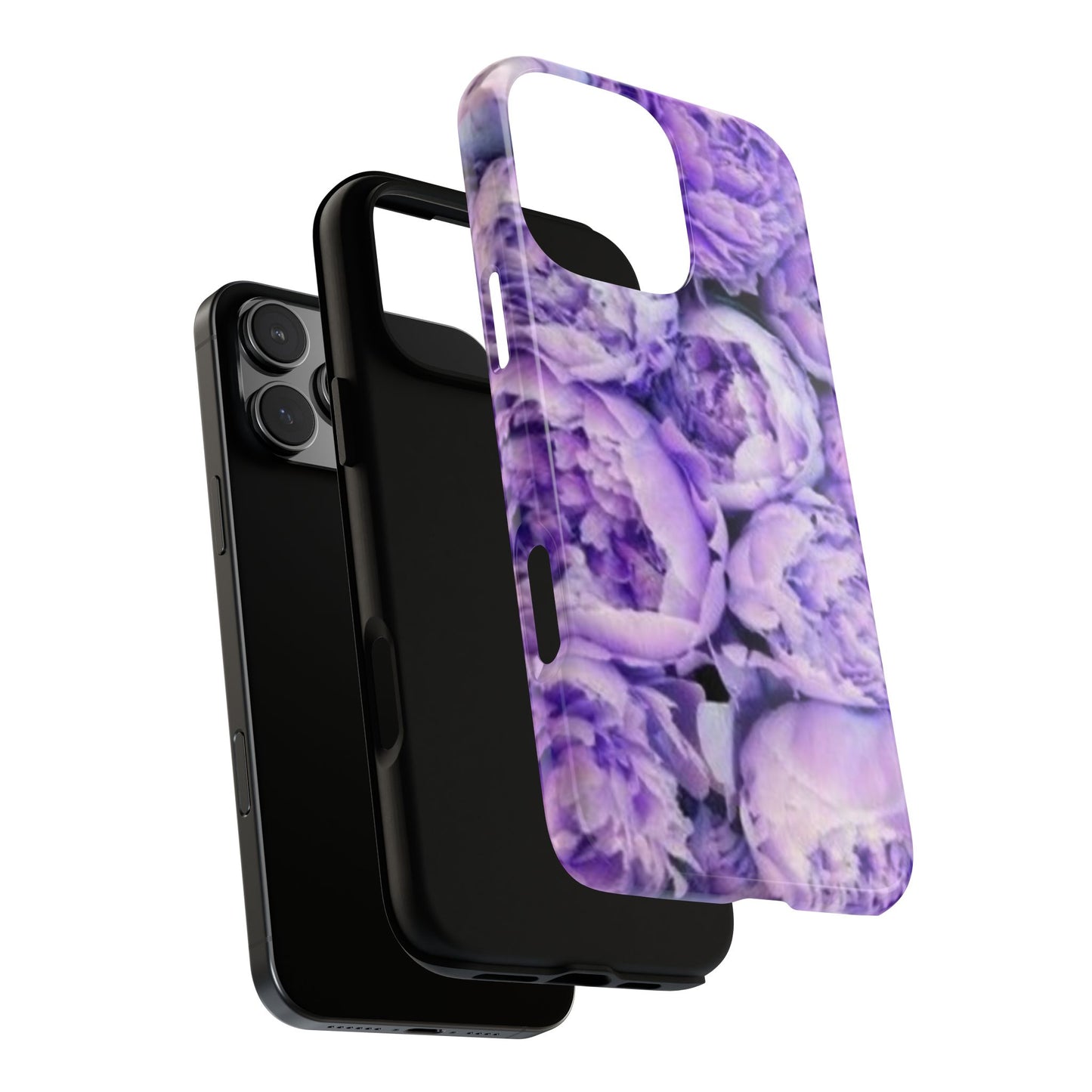 Purple Peony Tough Phone Case