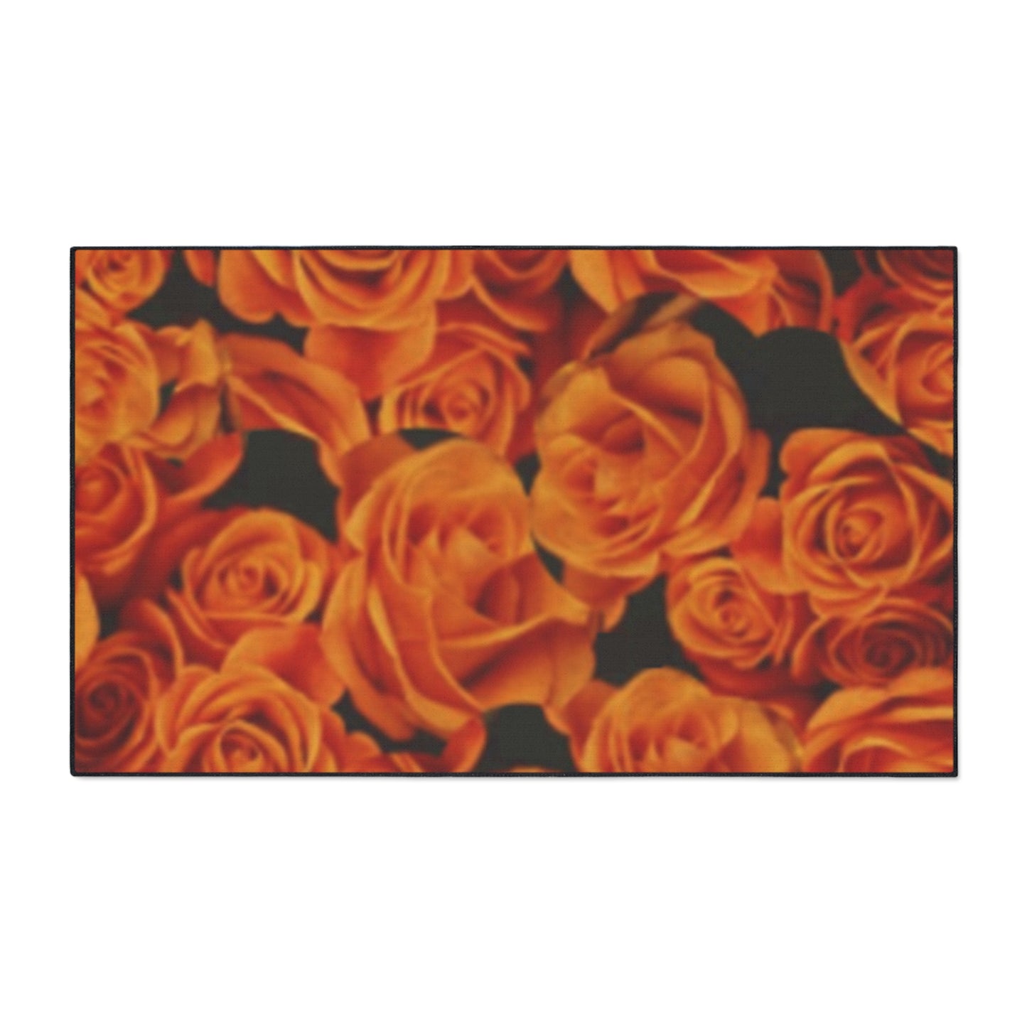 Orange Roses Heavy Duty Floor Mat