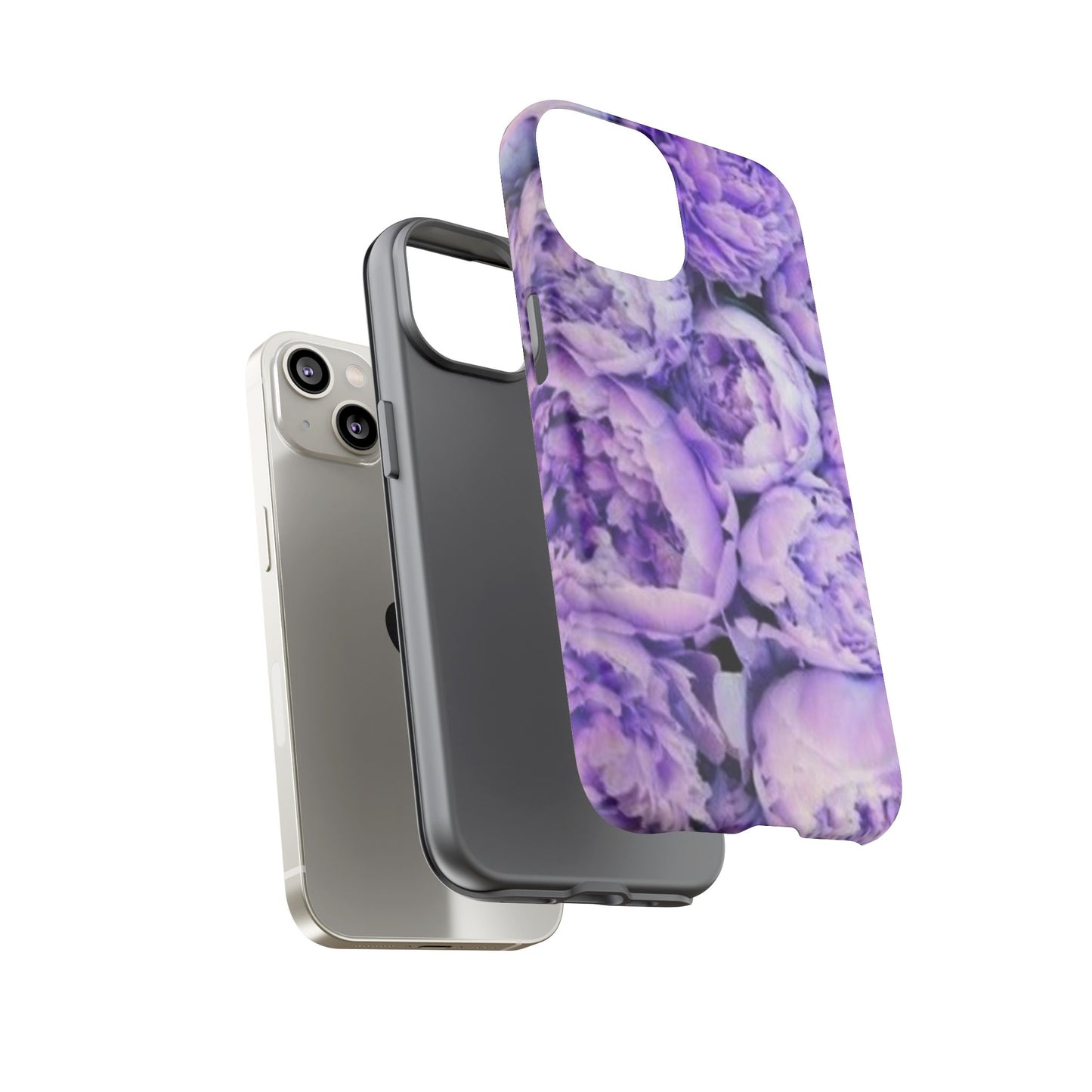Purple Peony Tough Phone Case