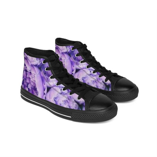Purple Peony High Top Sneakers