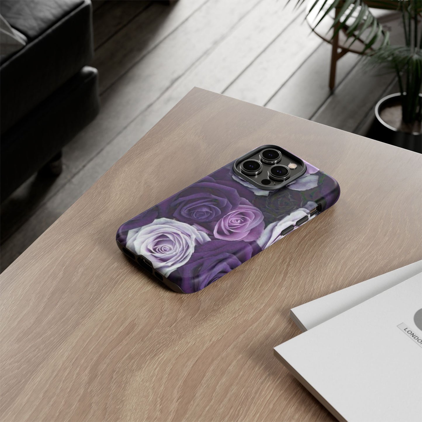 Purple Roses Tough Phone Case