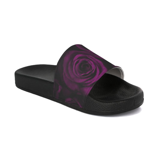 Dark Purple Roses Sandals