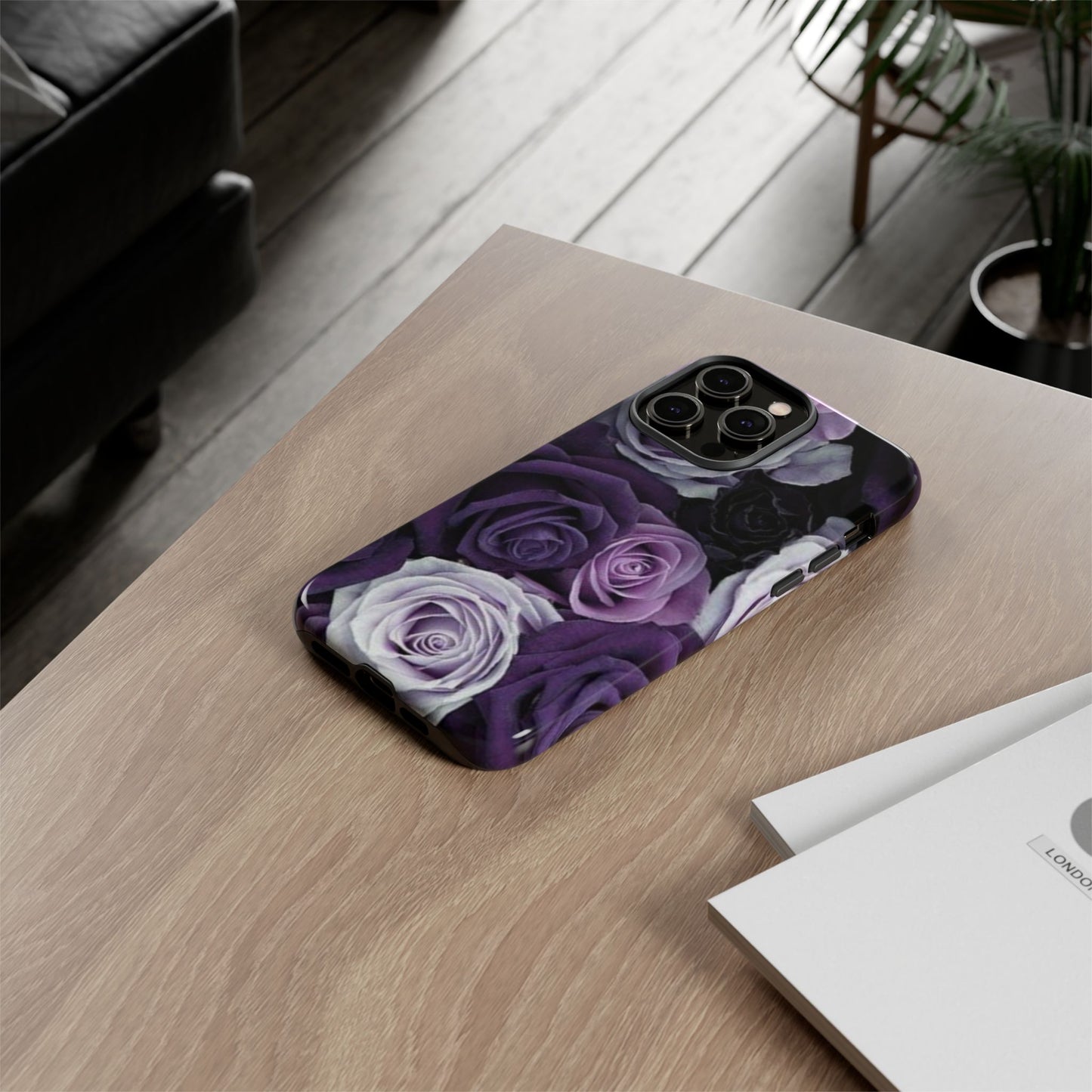 Purple Roses Tough Phone Case