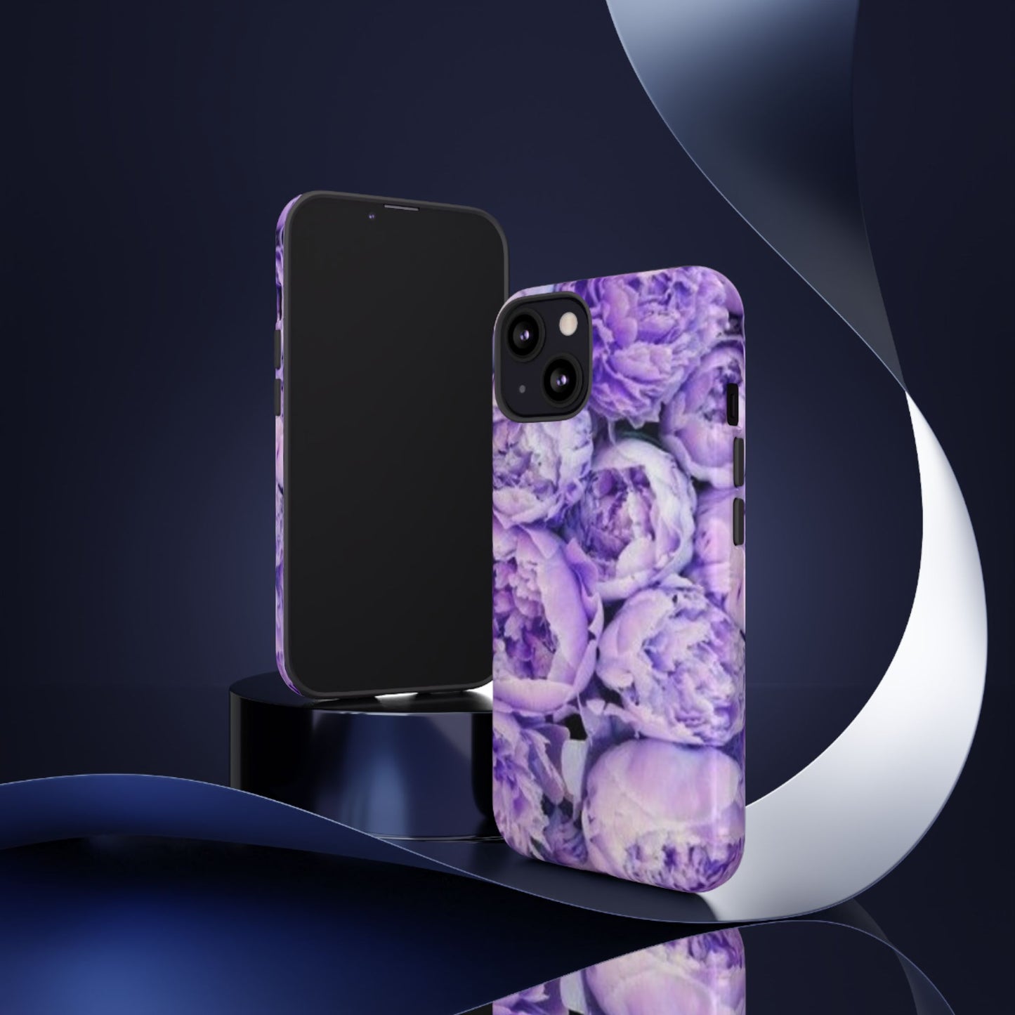Purple Peony Tough Phone Case