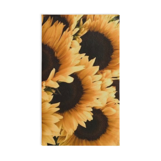 Floral Hand Towel – Sunflower Pattern