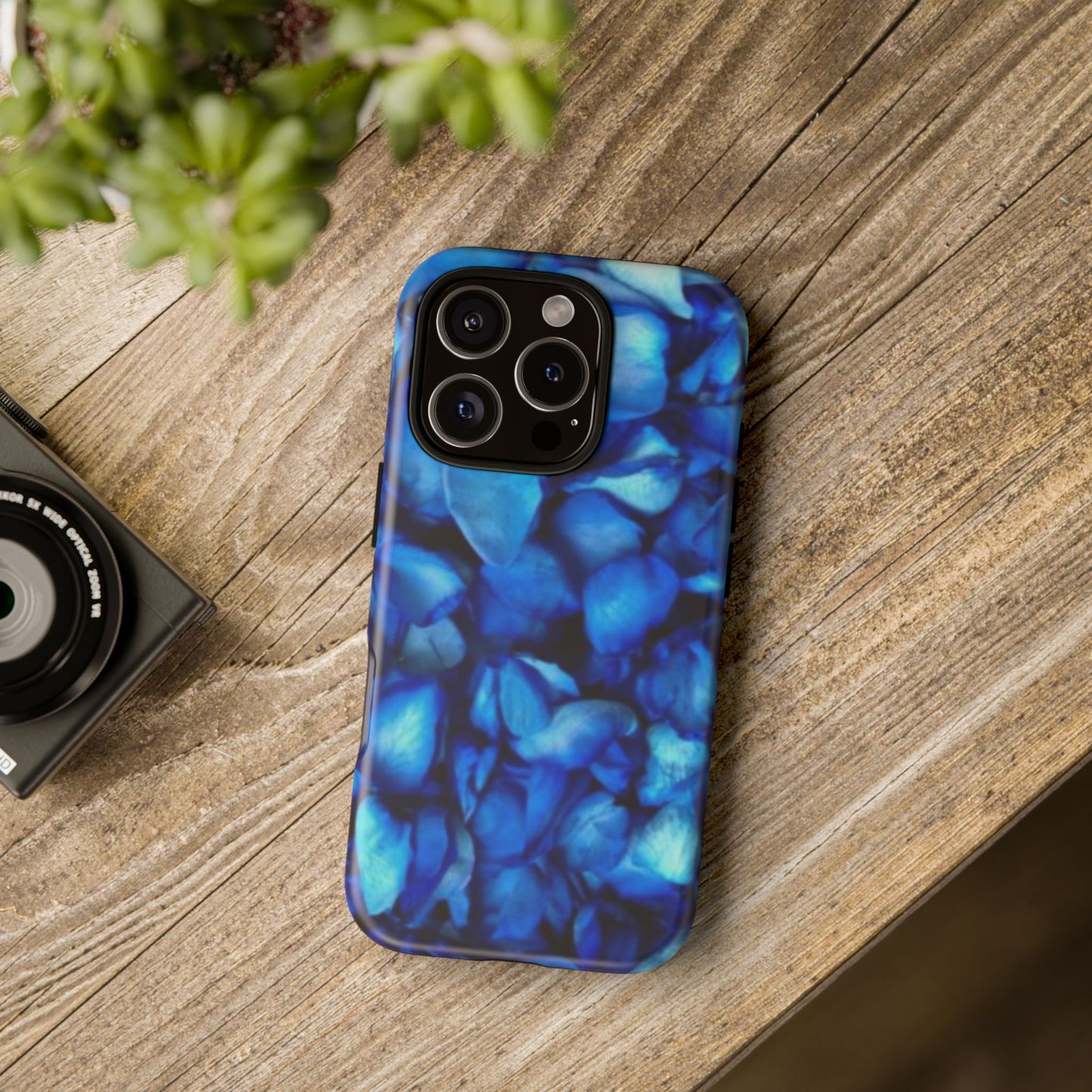 Blue Petals Tough Phone Case