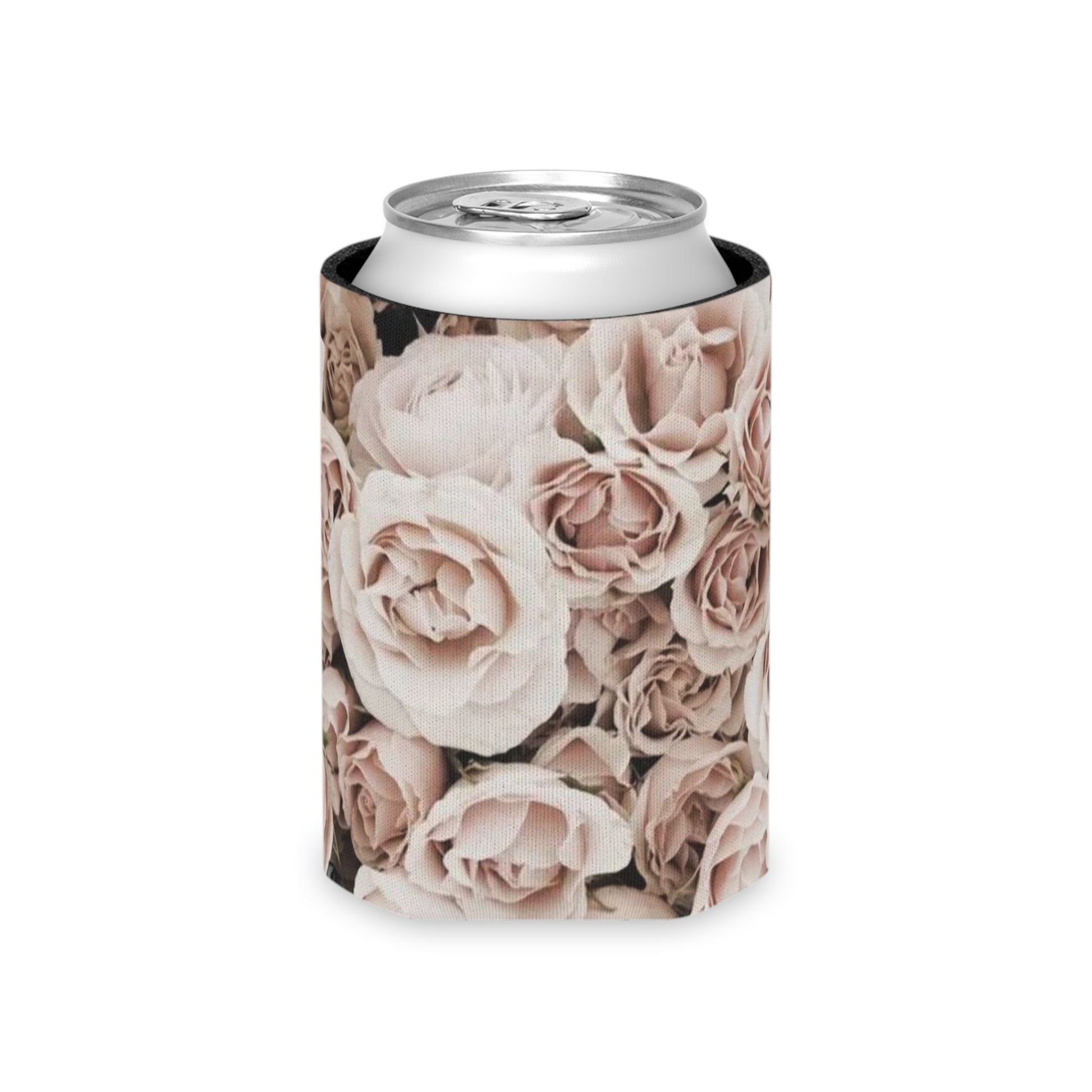 Floral Can Cooler - Light Pink Floral Design