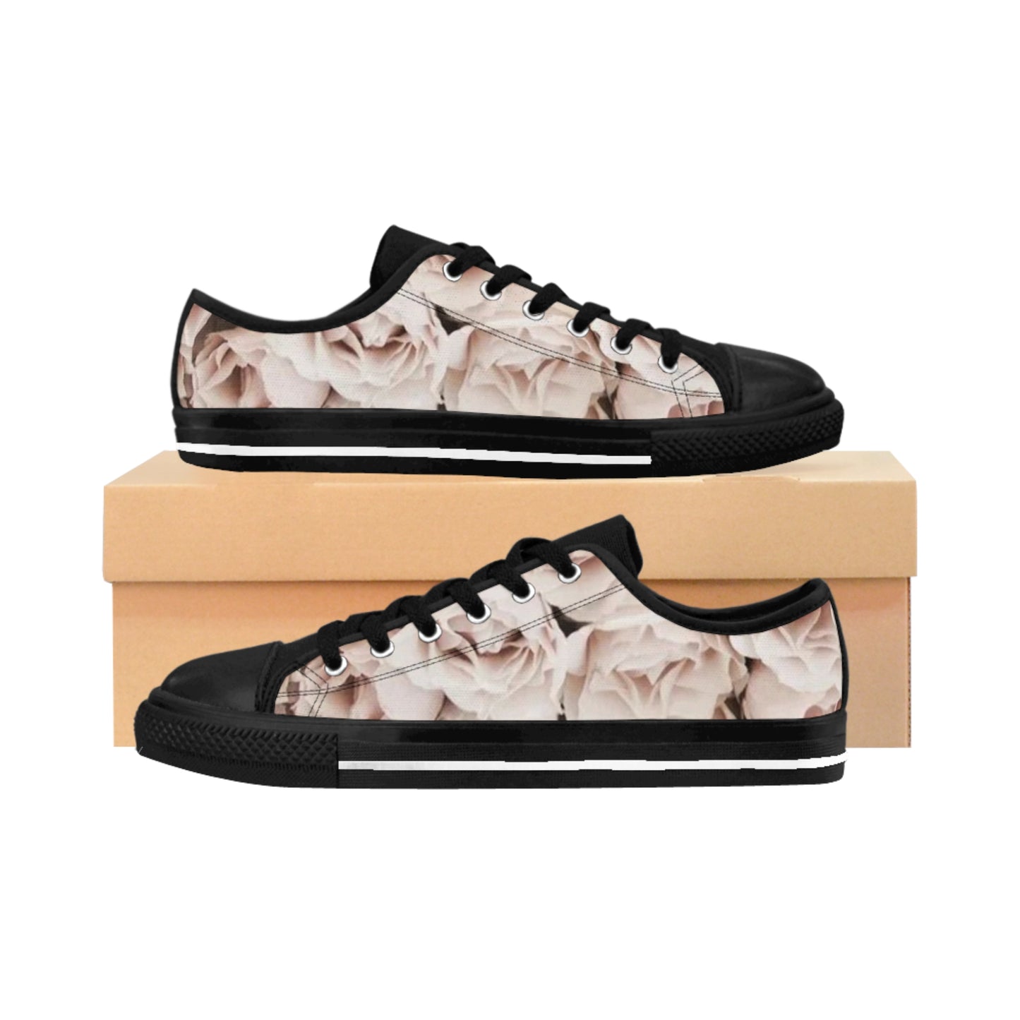 Light Pink Roses Sneakers
