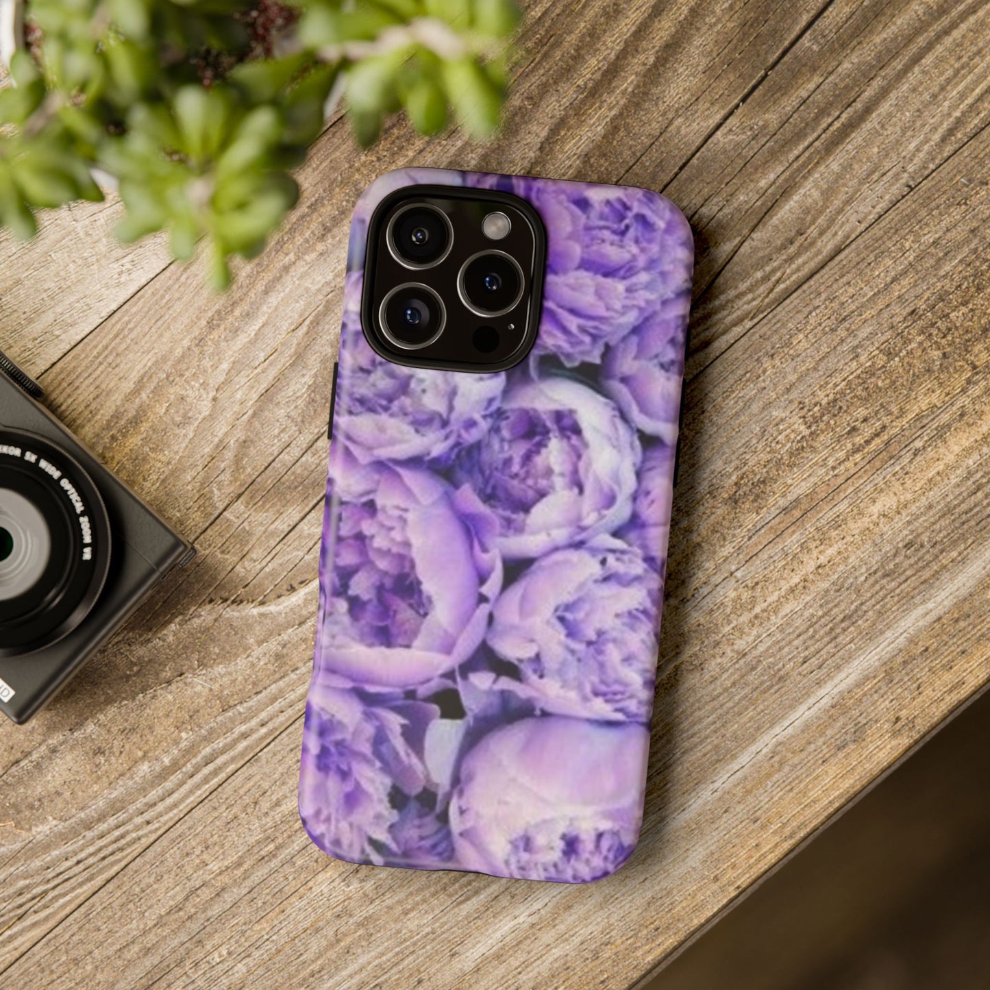 Purple Peony Tough Phone Case