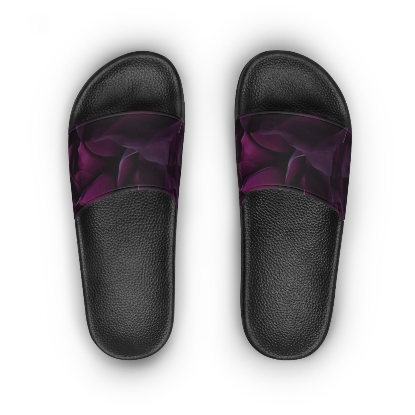 Dark Purple Floral Sandals