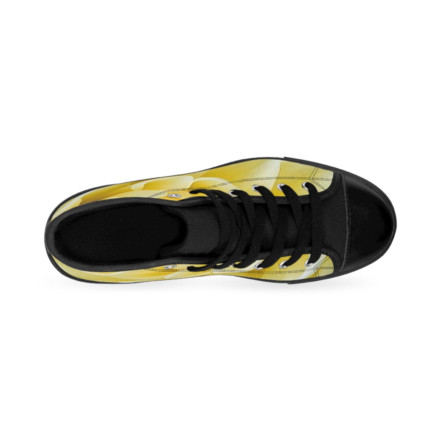 Yellow Dahlia High Top Sneakers