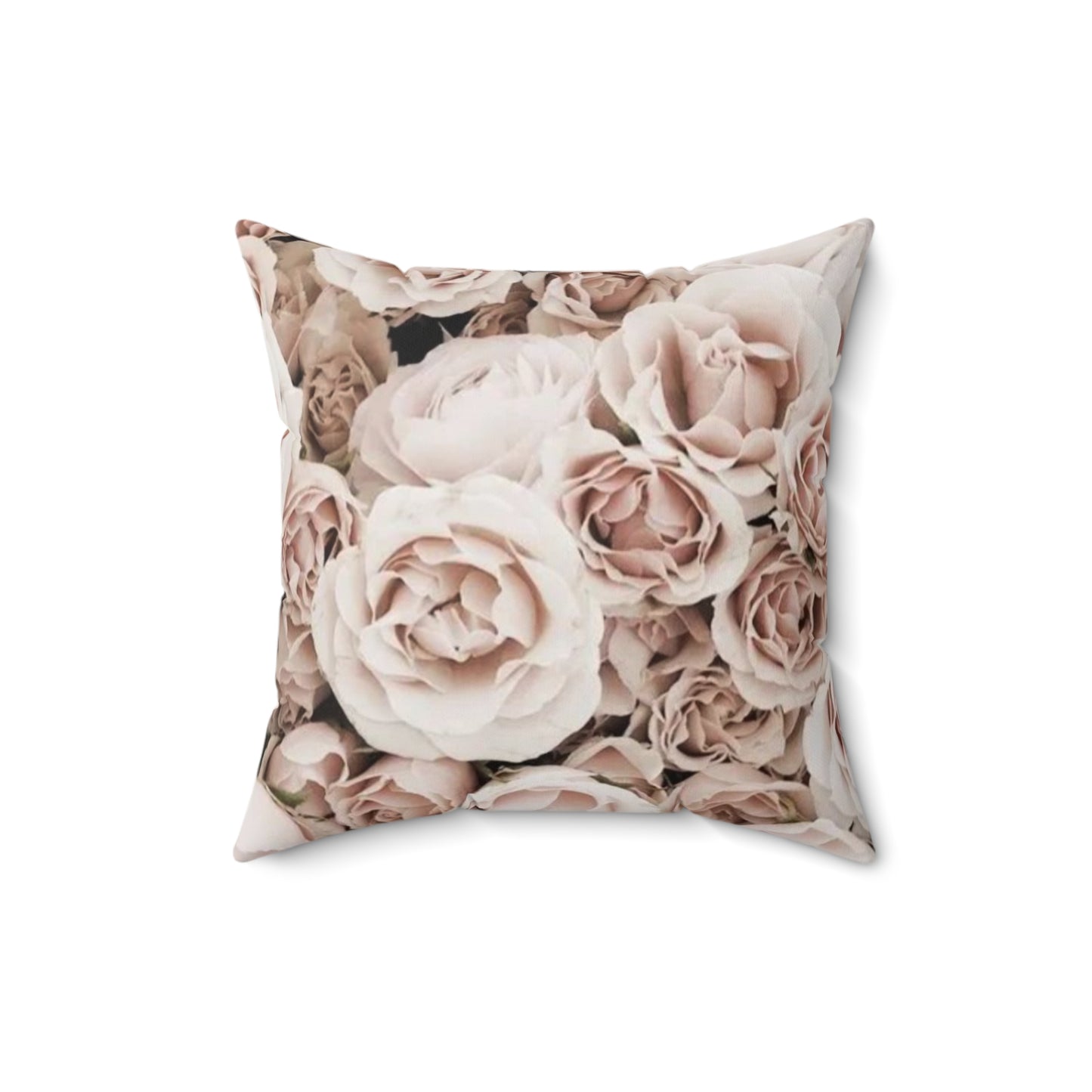 Light Pink Roses Square Pillow