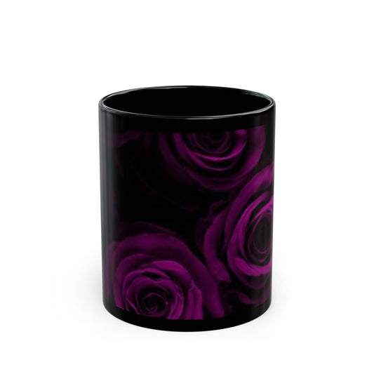 Dark Purple Roses Mug