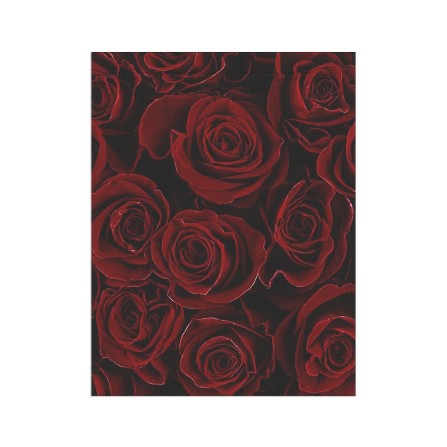 Red Roses Floral Garden and House Banner – Classic Outdoor Decor