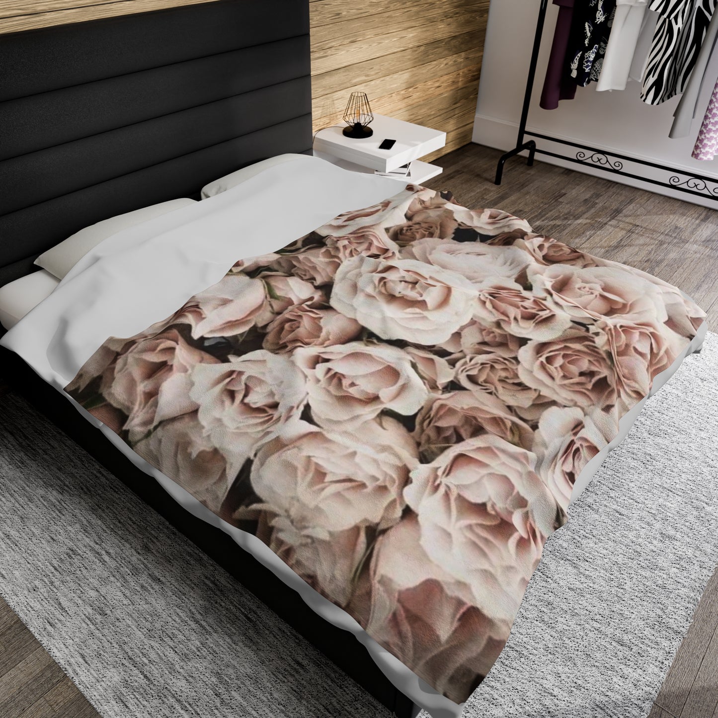 Light Pink Roses Blanket