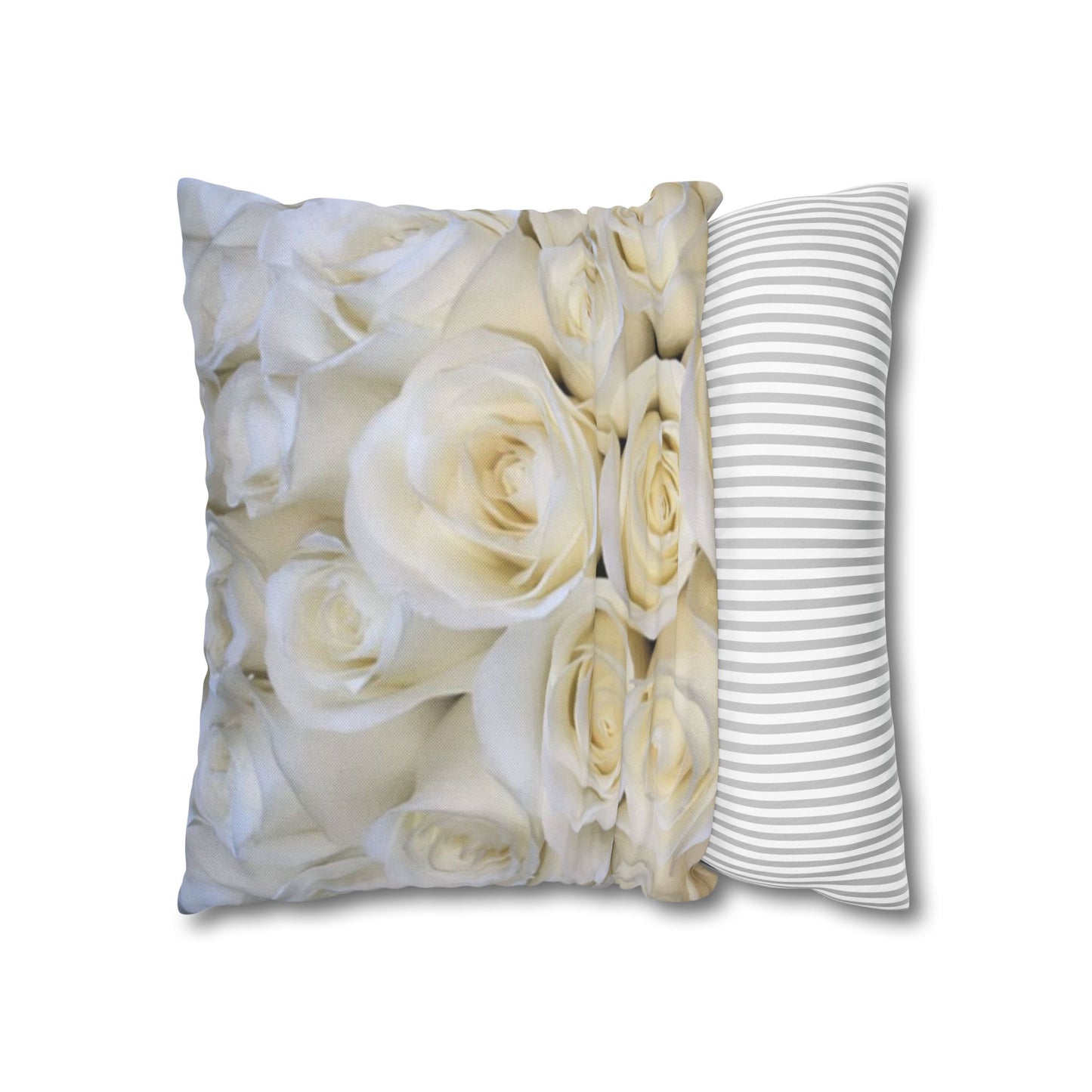 White Roses Square Pillowcase