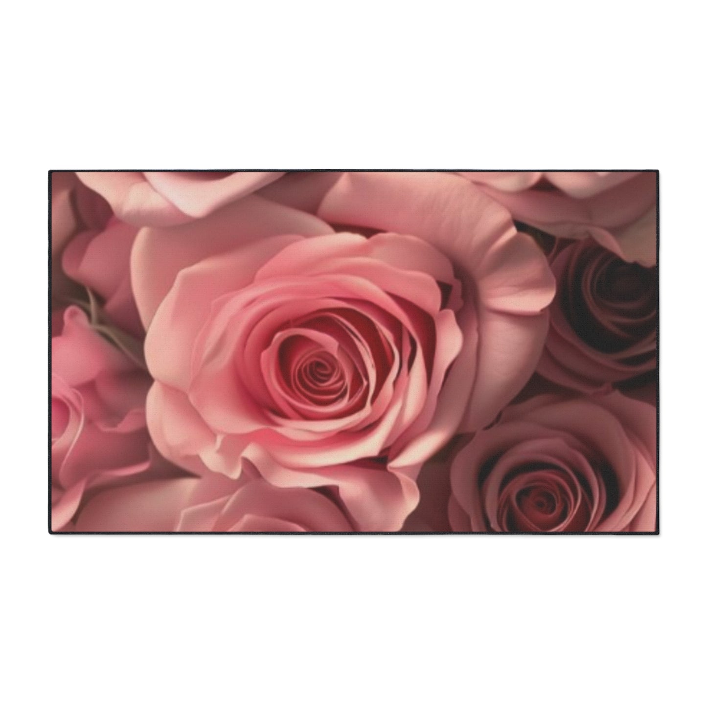 Pink Roses Heavy Duty Floor Mat