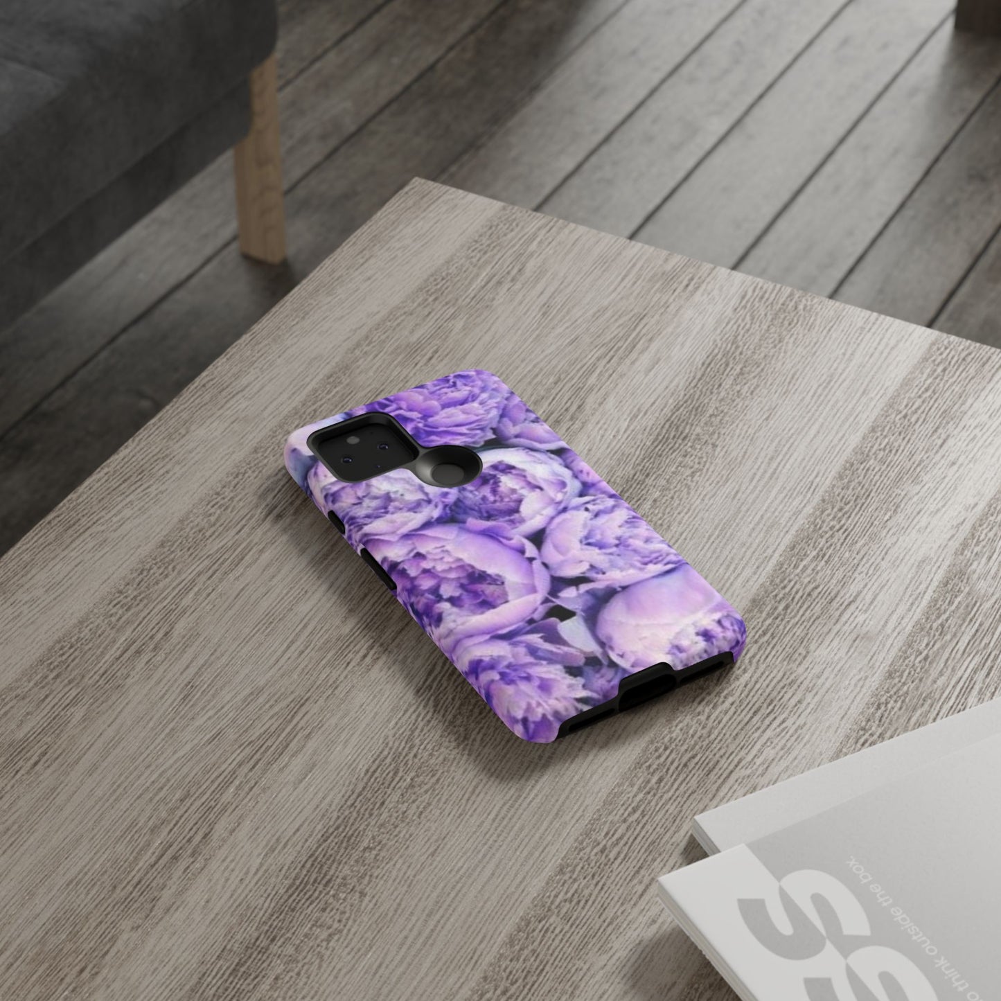 Purple Peony Tough Phone Case