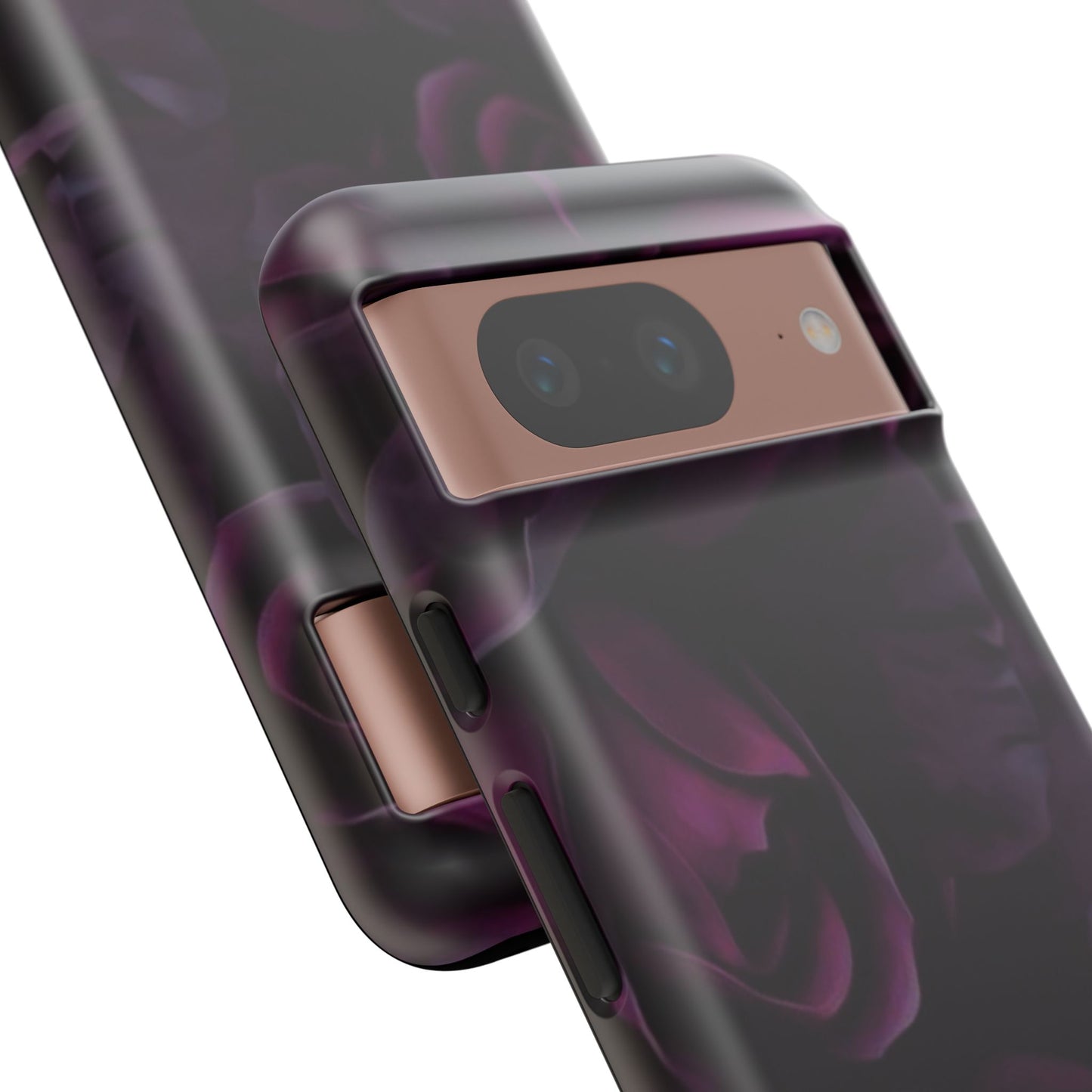 Dark Purple Floral Tough Phone Case