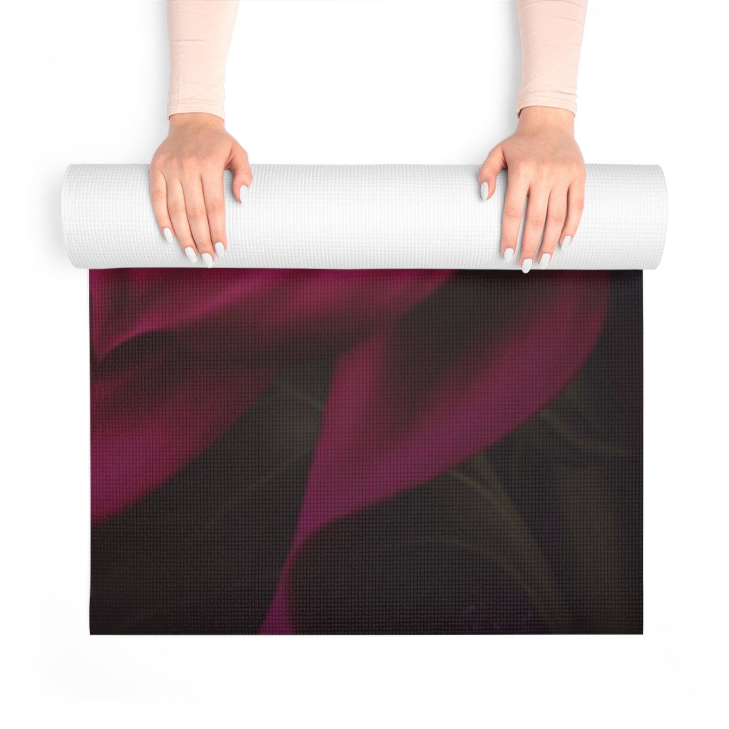 Magenta Dahlia Exercise Mat