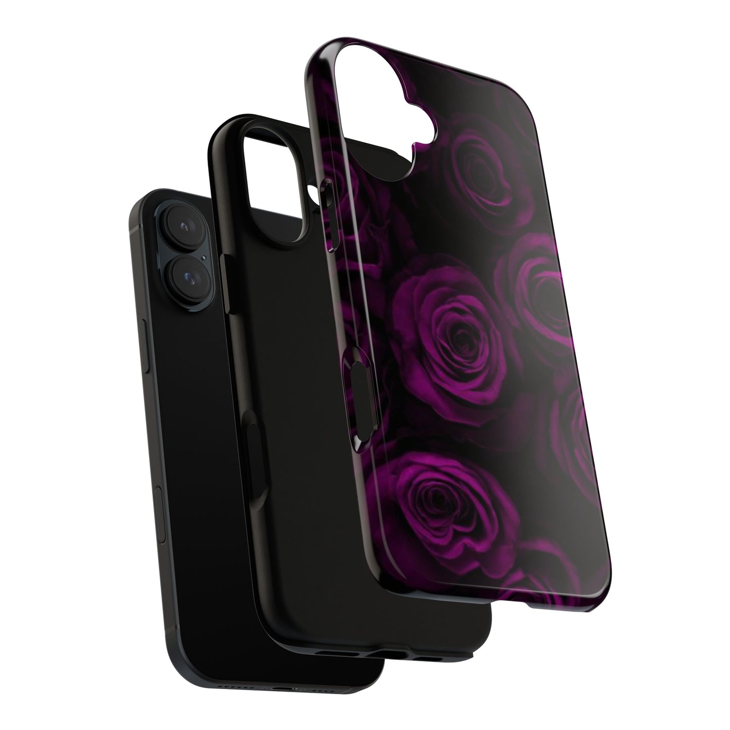 Dark Purple Roses Phone Tough Case