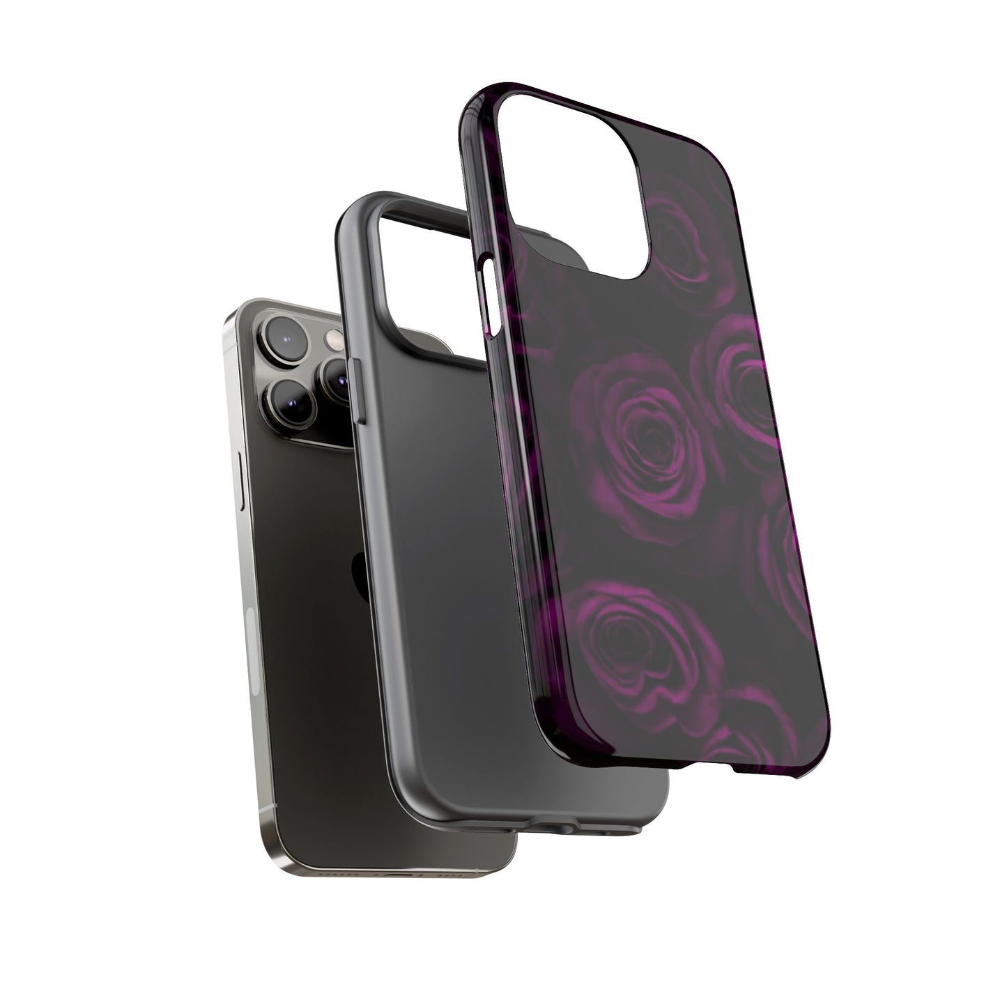 Dark Purple Roses Phone Tough Case