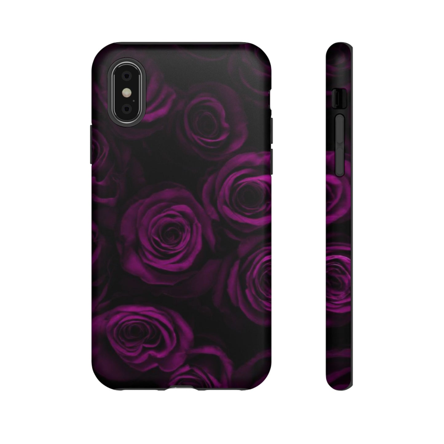 Dark Purple Roses Phone Tough Case