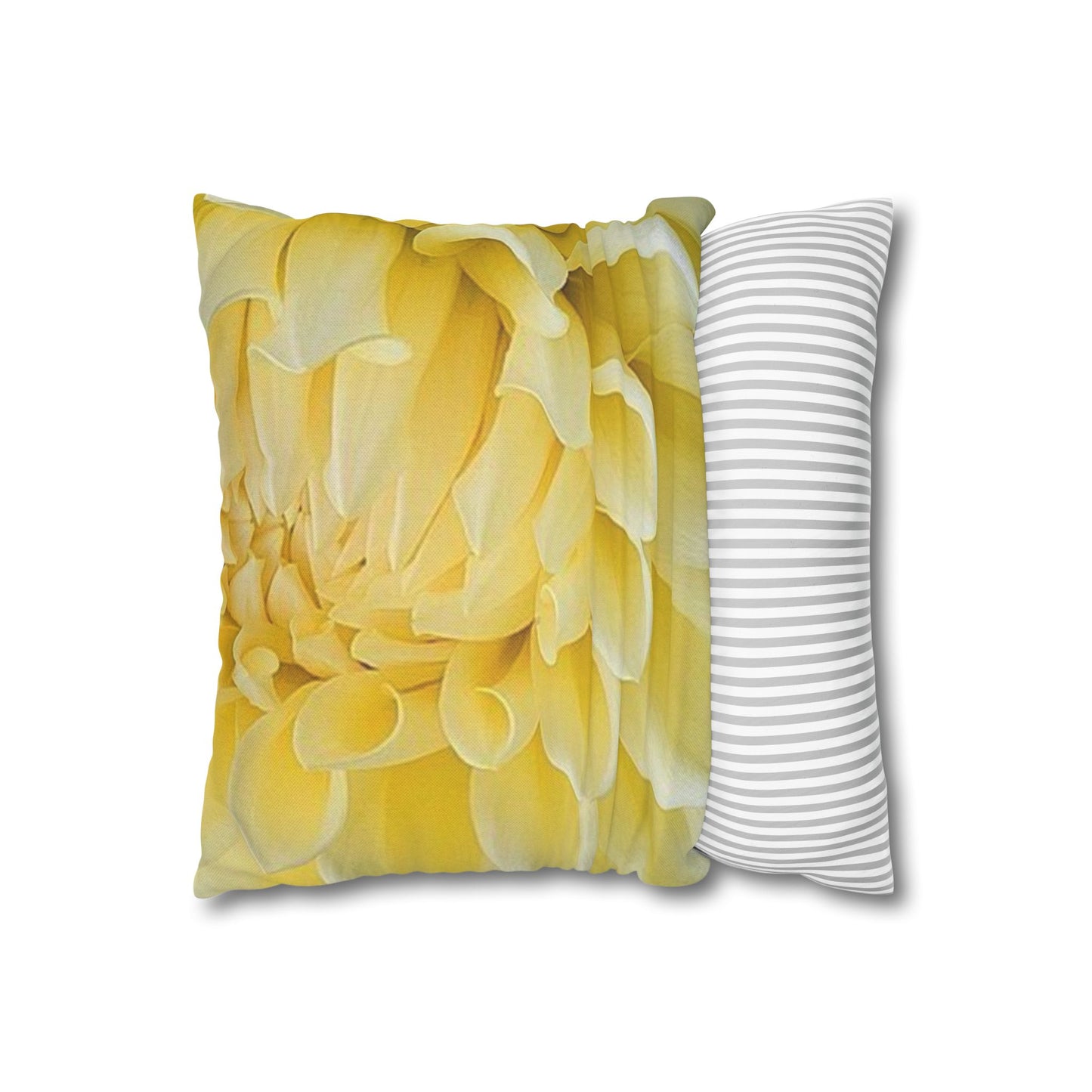 Yellow Dahlia Square Pillowcase
