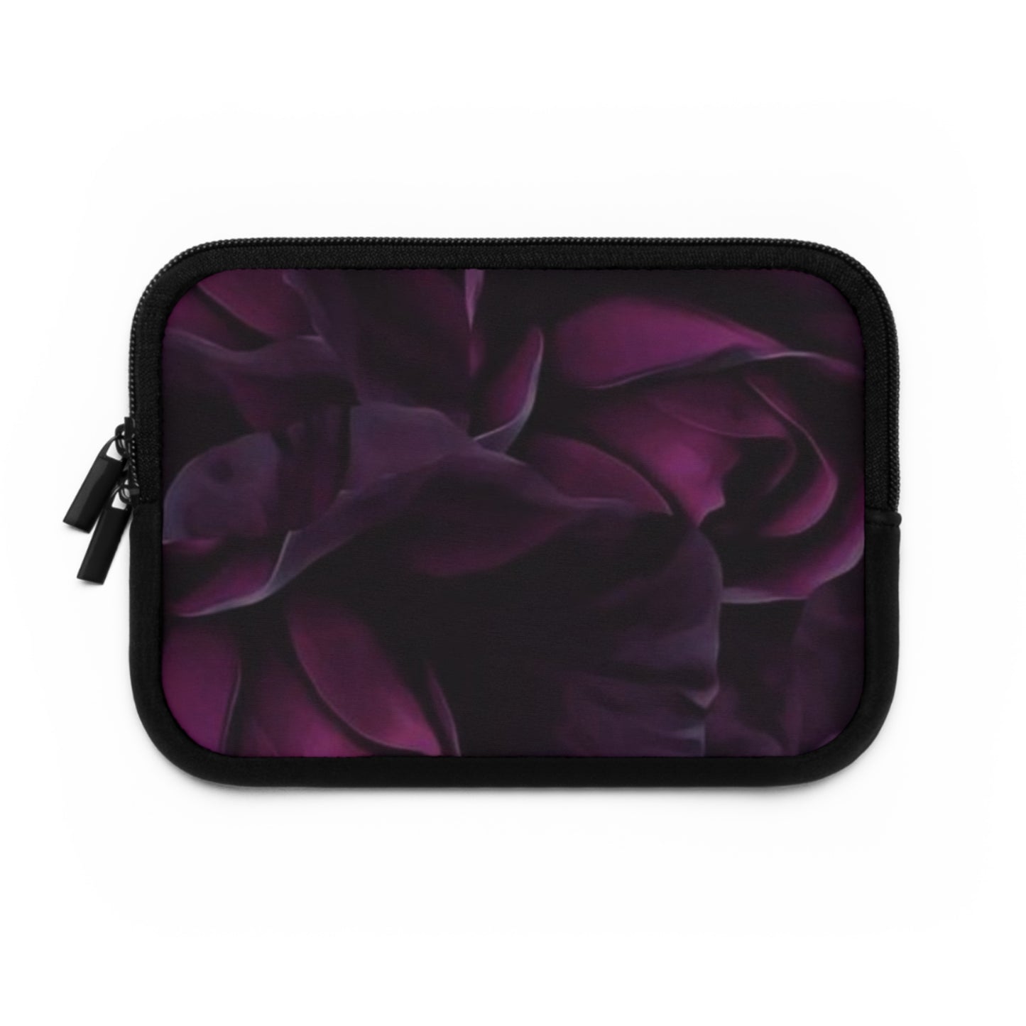 Dark Purple Floral Laptop Sleeve