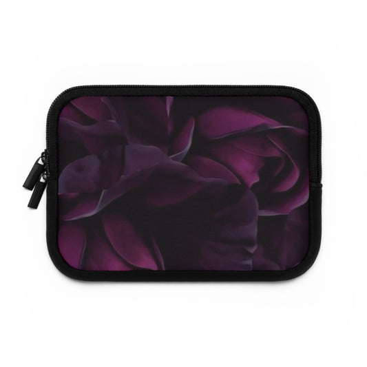 Dark Purple Floral Laptop Sleeve