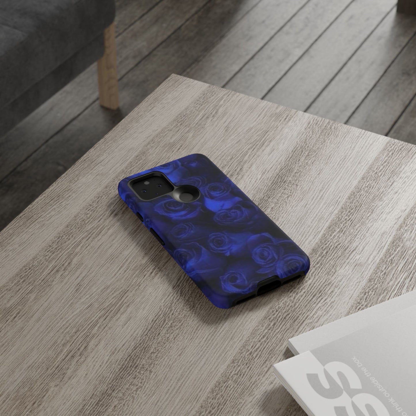 Dark Blue Roses Tough Phone Case
