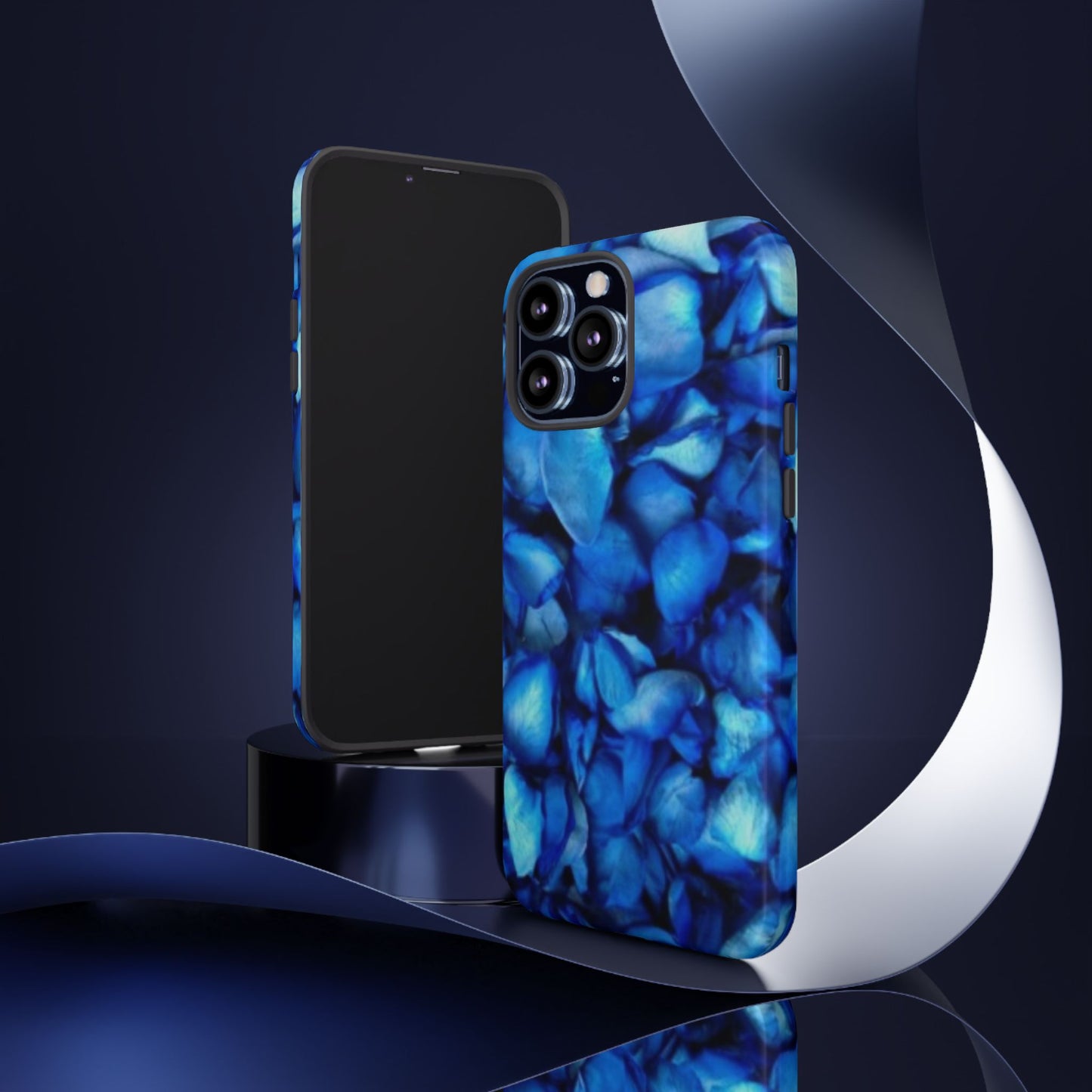 Blue Petals Tough Phone Case