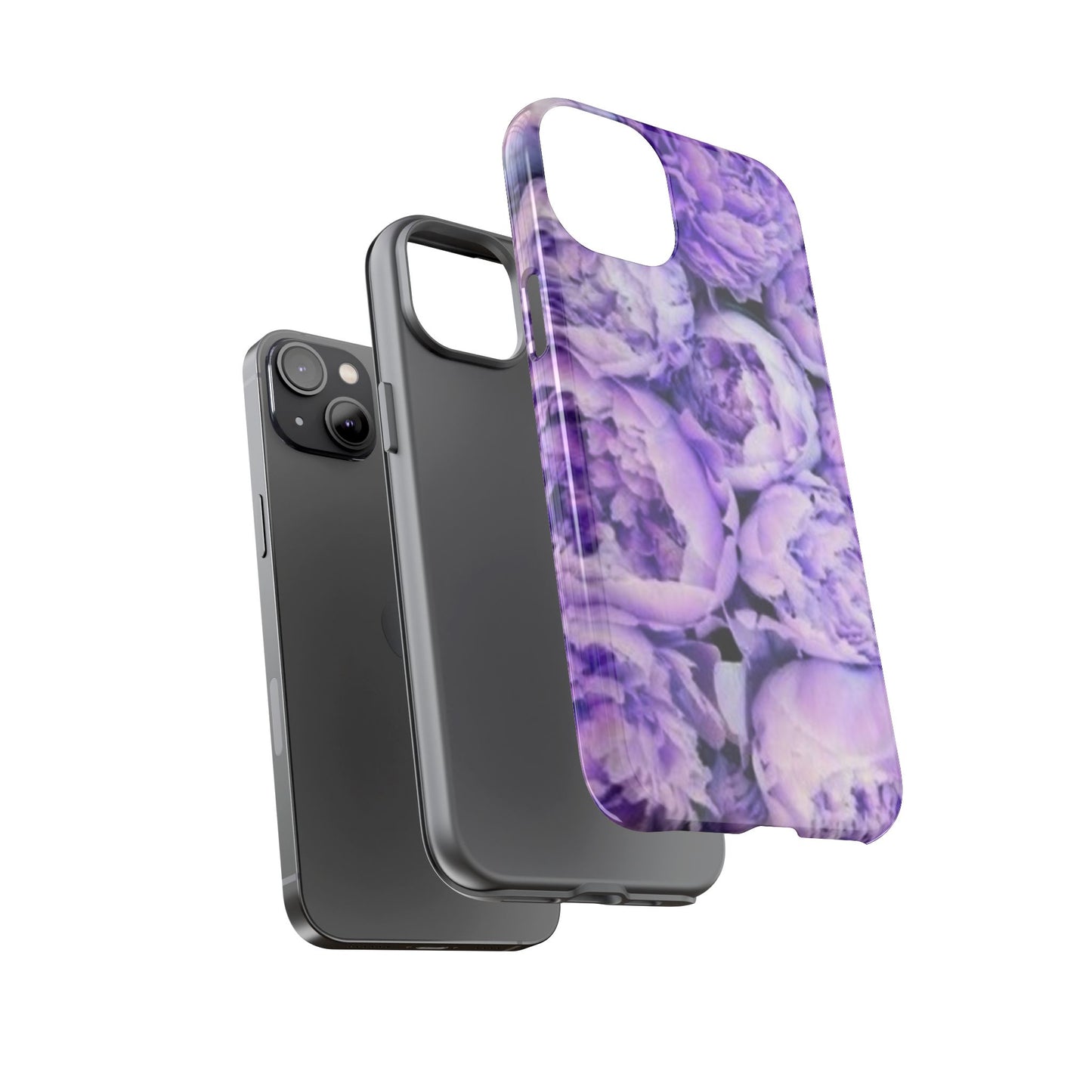 Purple Peony Tough Phone Case
