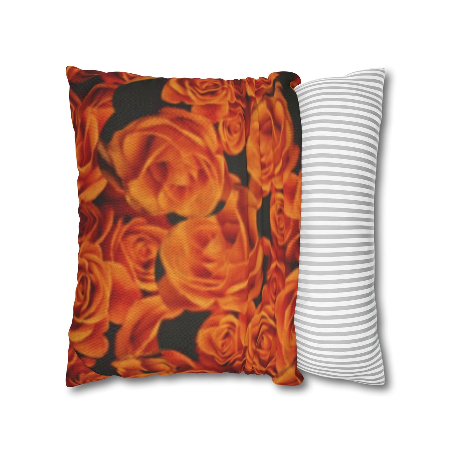 Orange Roses Square Pillowcase