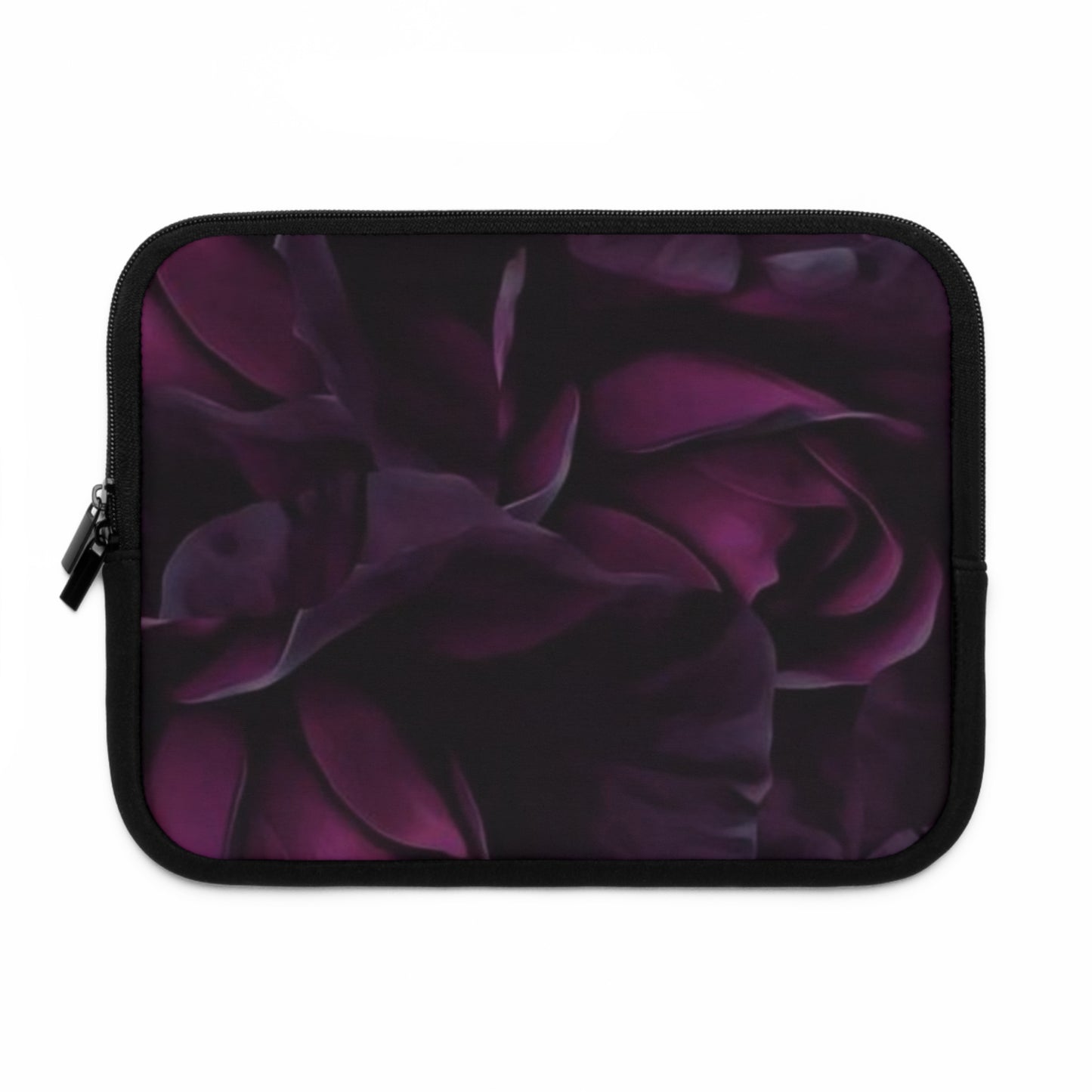 Dark Purple Floral Laptop Sleeve