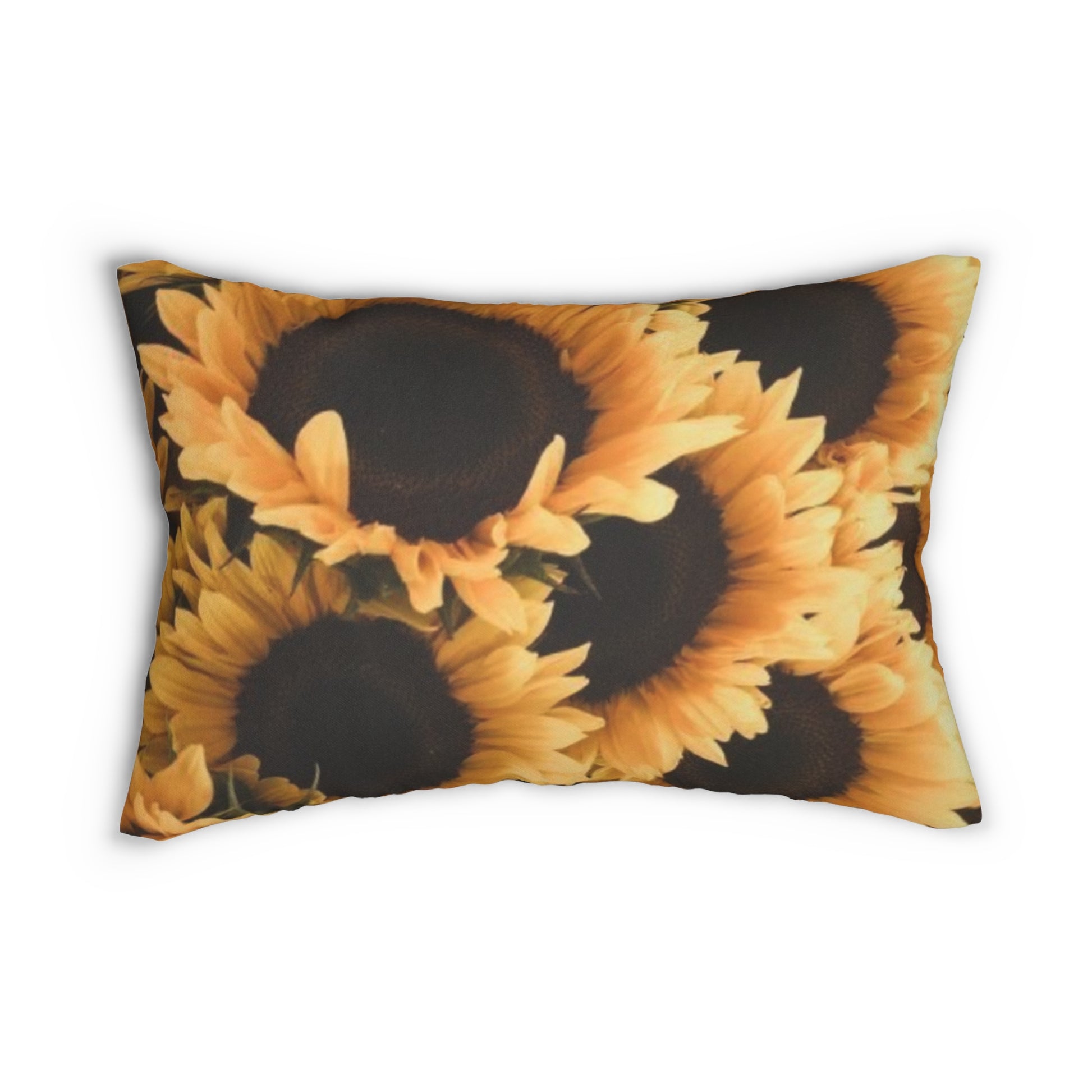 Floral Lumbar Pillow – Sunflower Themed Decor