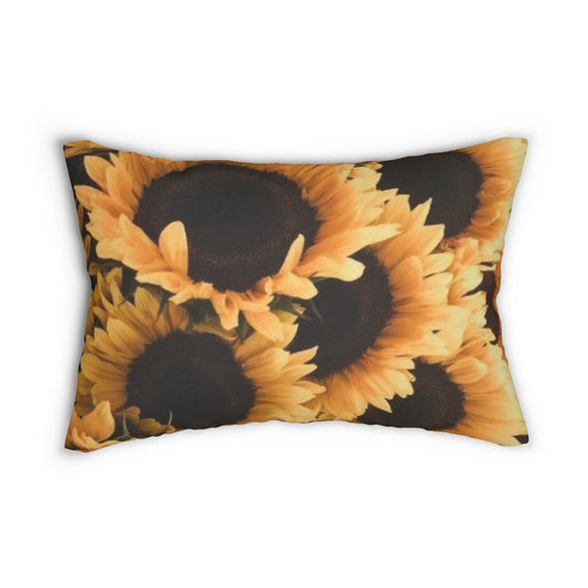 Floral Lumbar Pillow – Sunflower Themed Decor