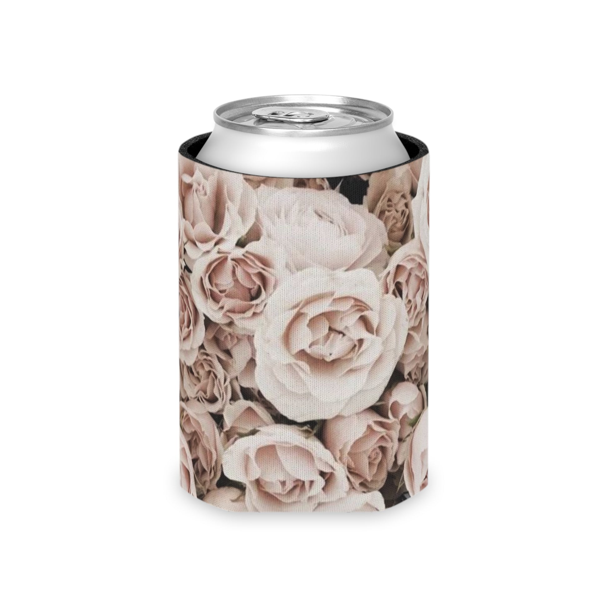Floral Can Cooler - Light Pink Floral Design