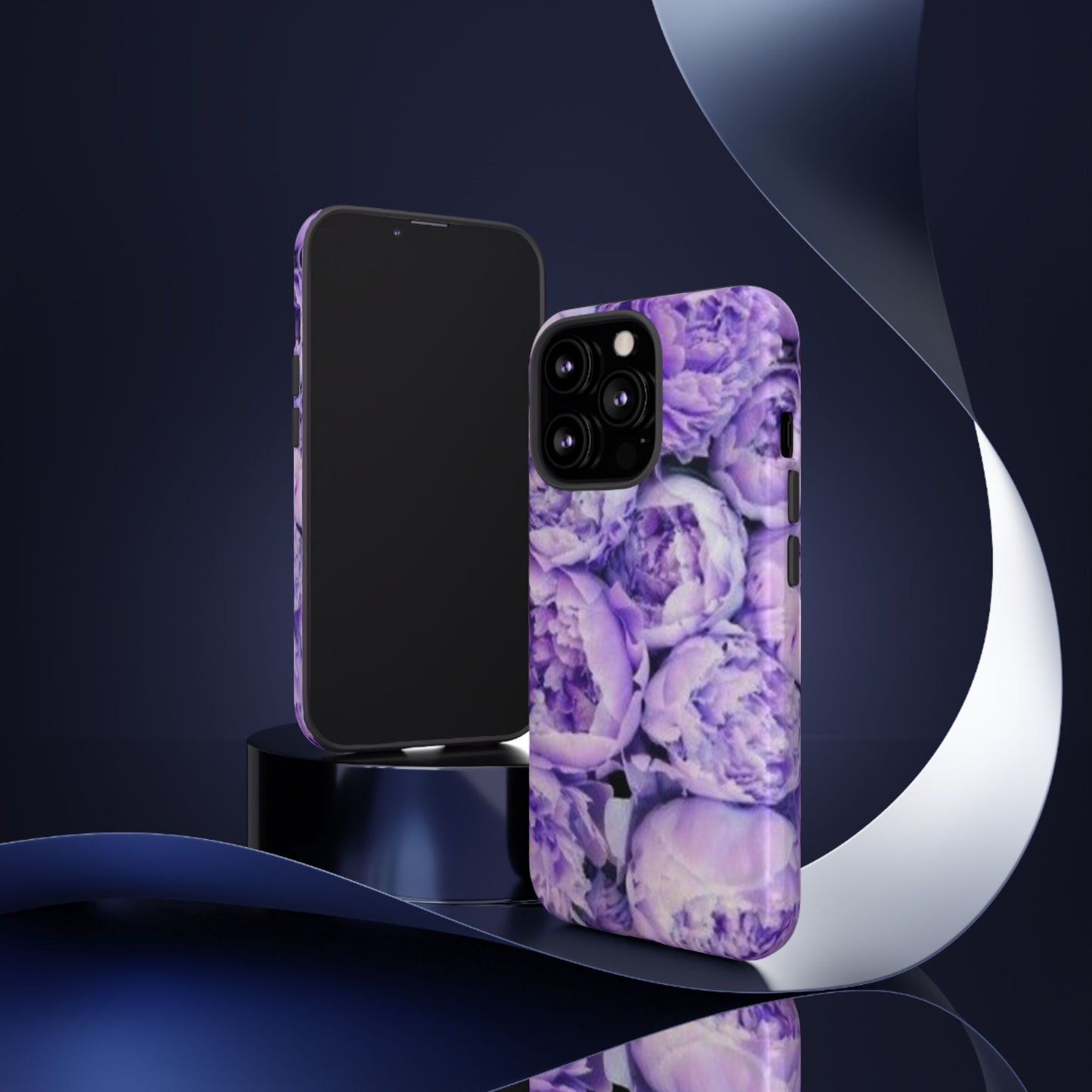 Purple Peony Tough Phone Case