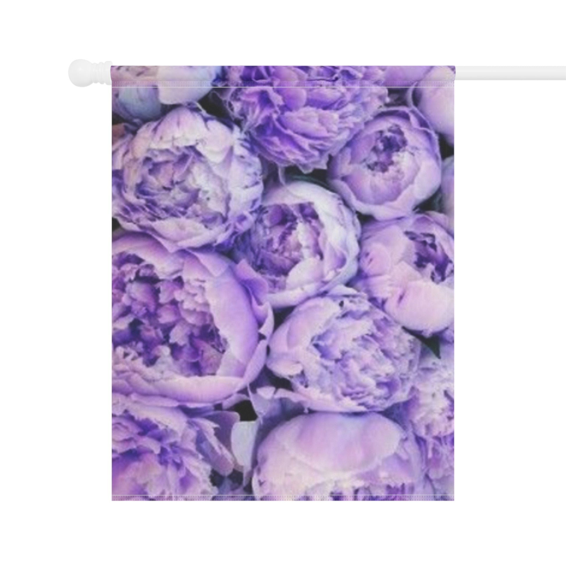 Purple Peony Floral Garden and House Banner – Soft Floral Touch
