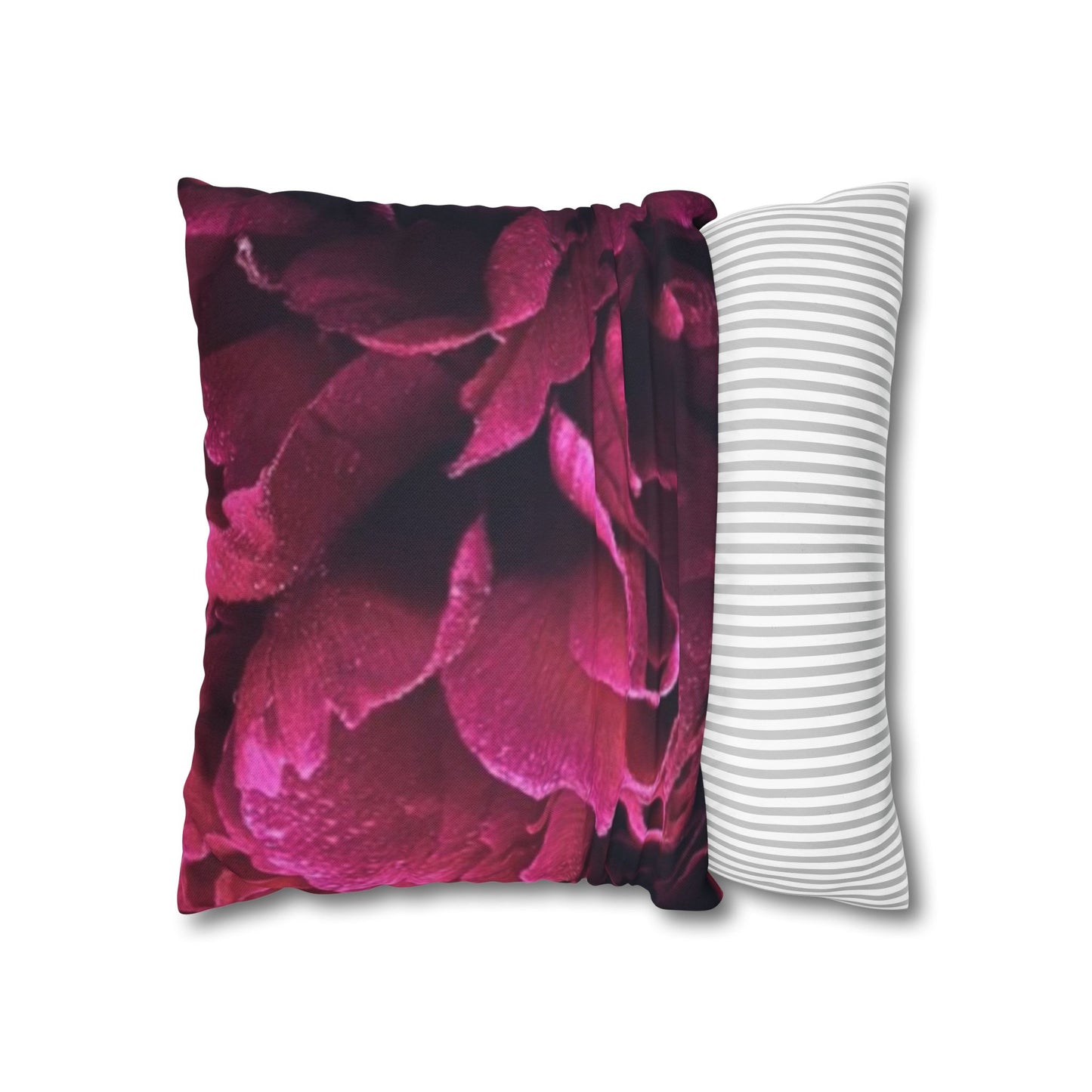 Magenta Floral Square Pillowcase