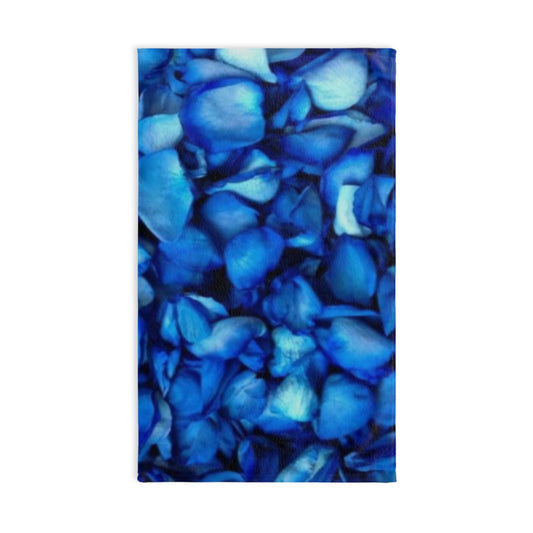 Floral Hand Towel – Blue Petals Motif