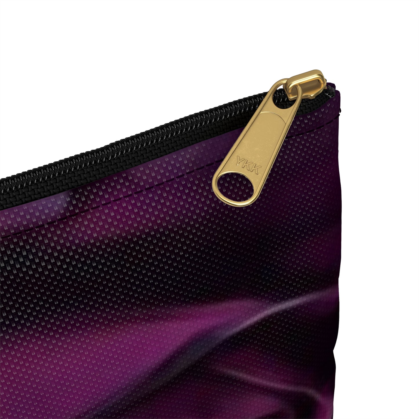 Dark Purple Floral Accessory Pouch