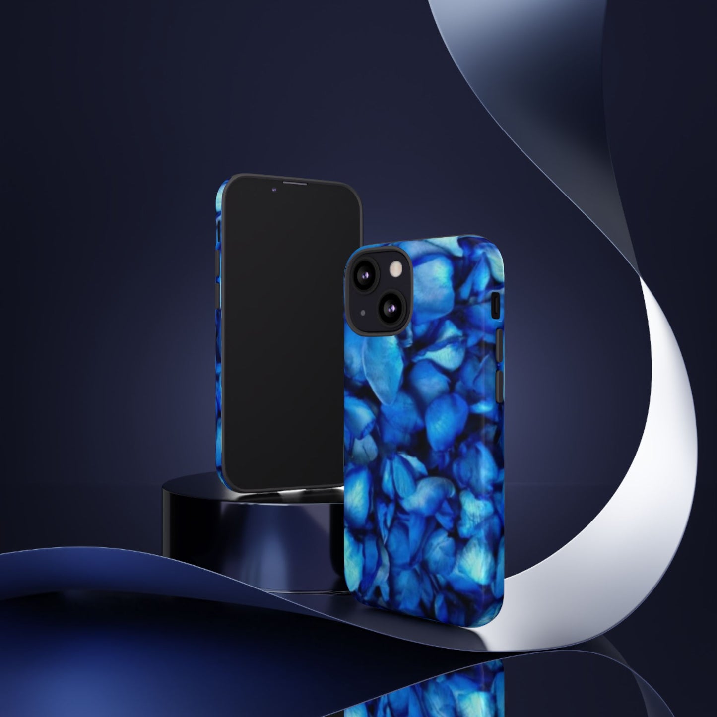 Blue Petals Tough Phone Case