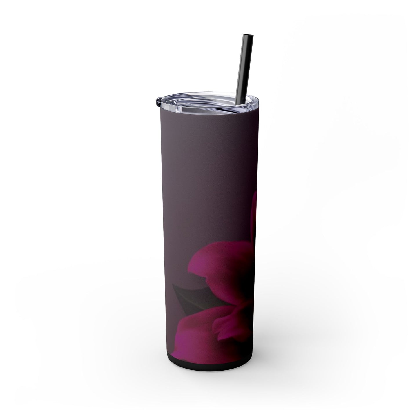 Magenta Dahlia Skinny Tumbler – Durable Stainless Steel 20 oz