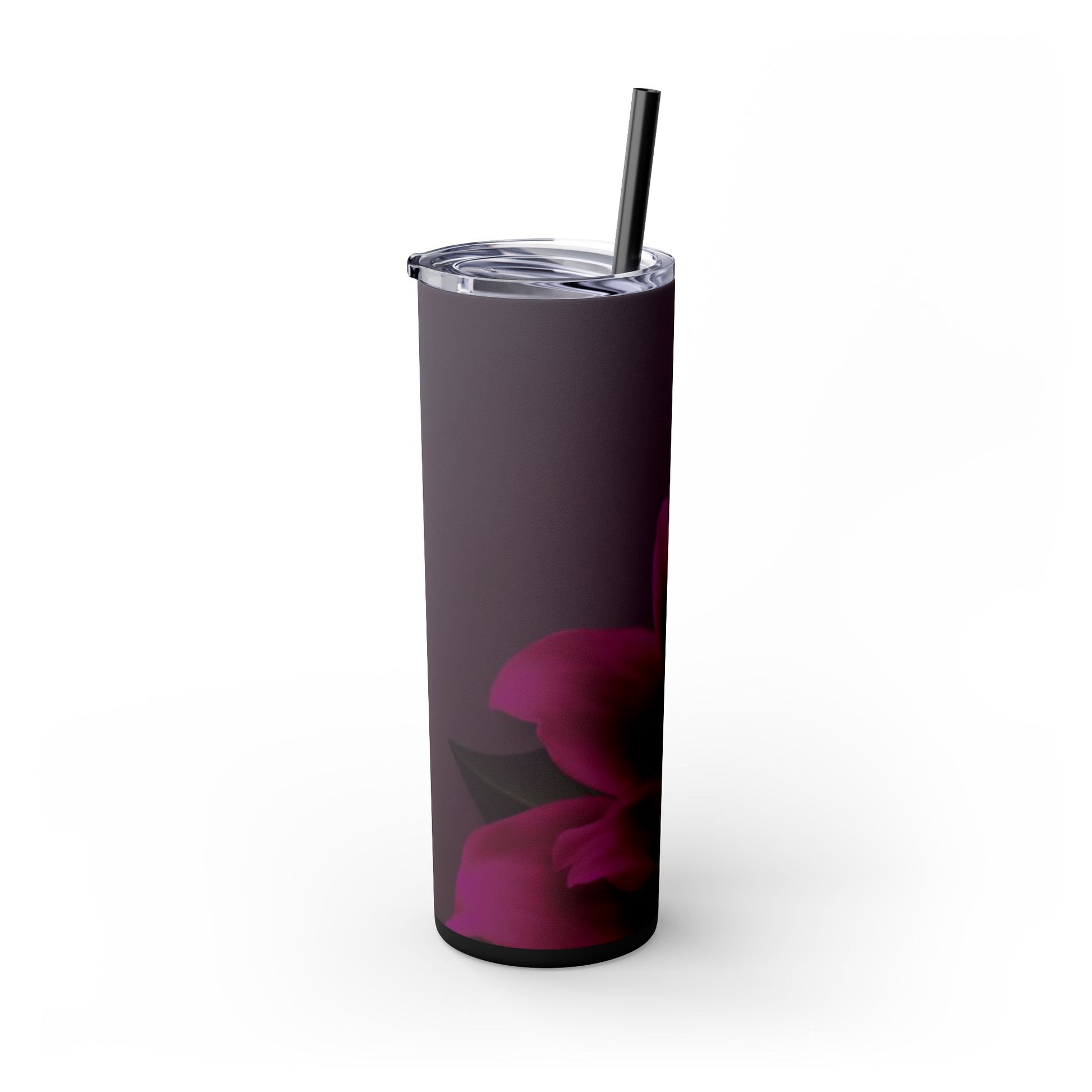 Magenta Dahlia Skinny Tumbler – Durable Stainless Steel 20 oz